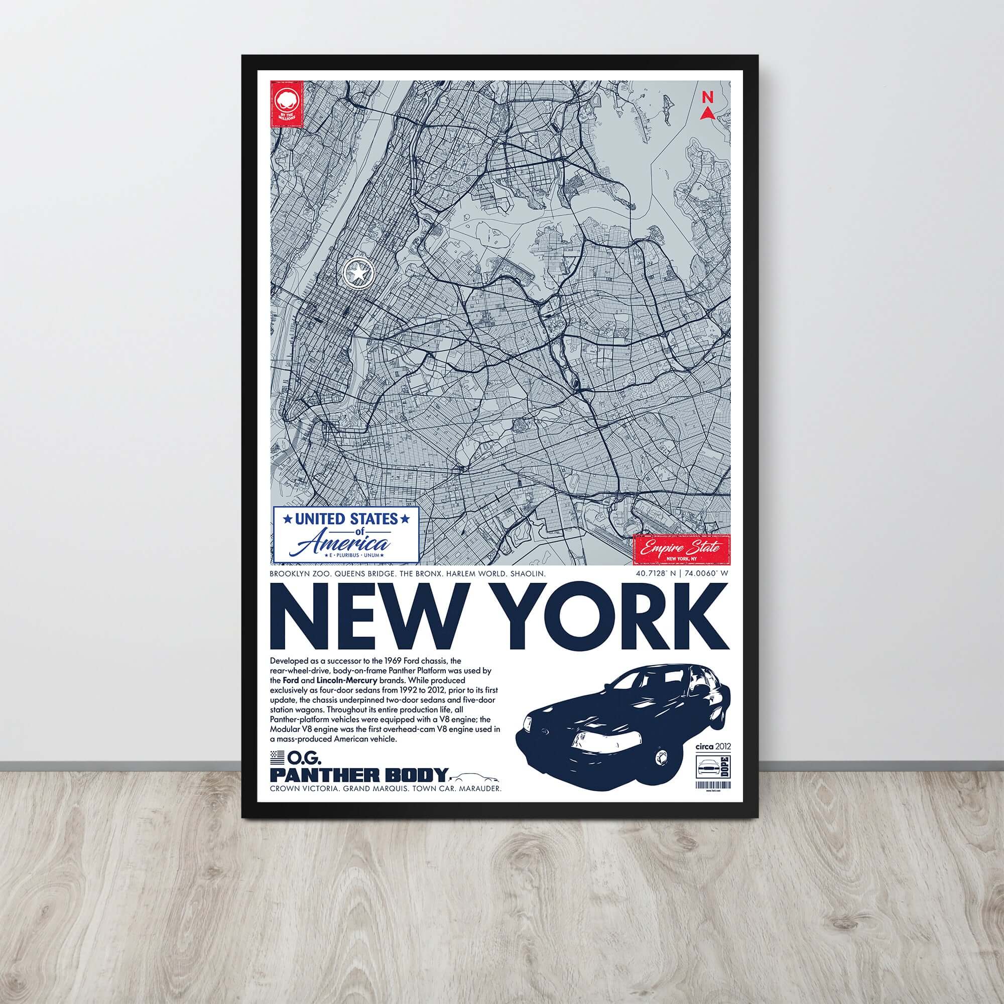 Panther Platform City Map Poster