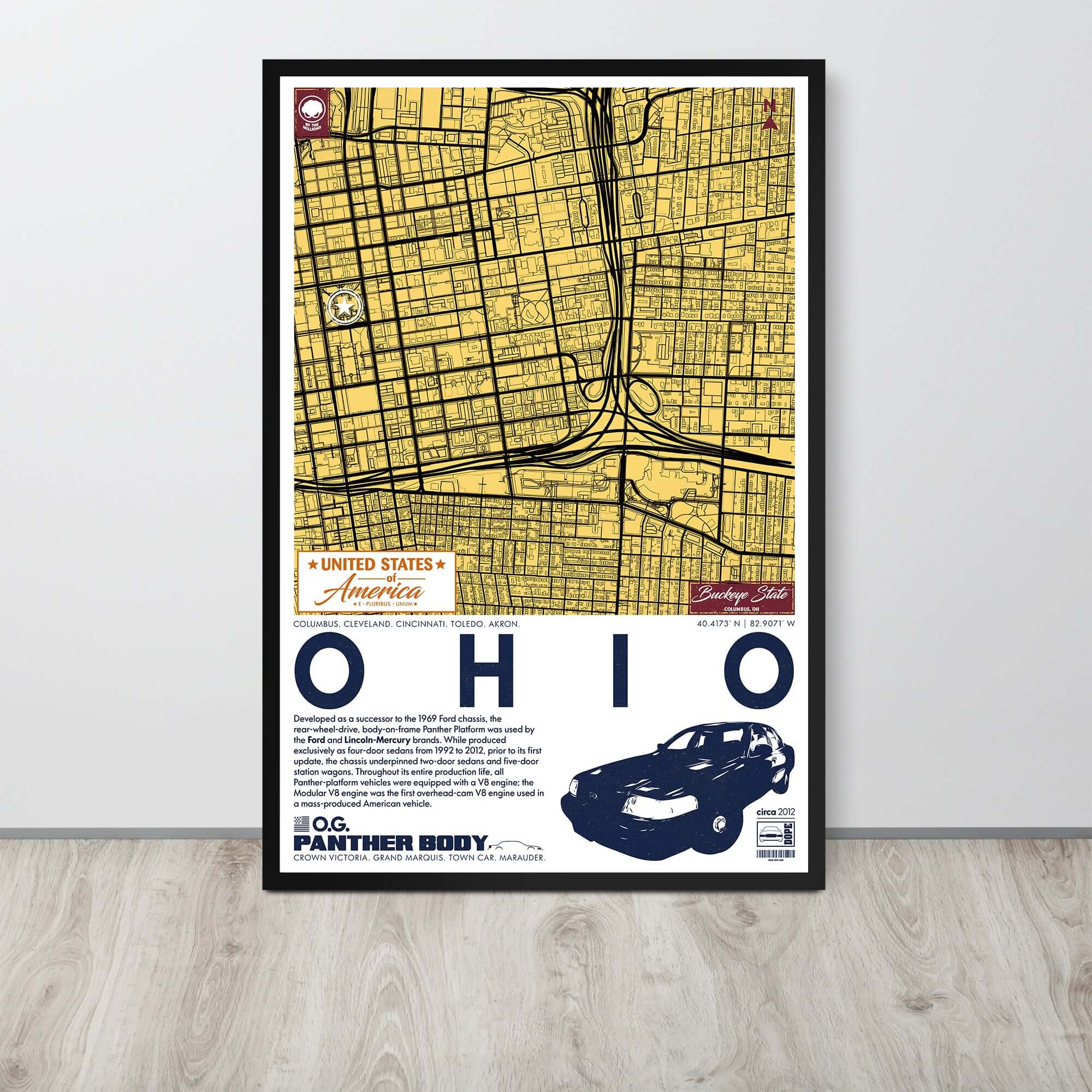 Panther Platform City Map Poster