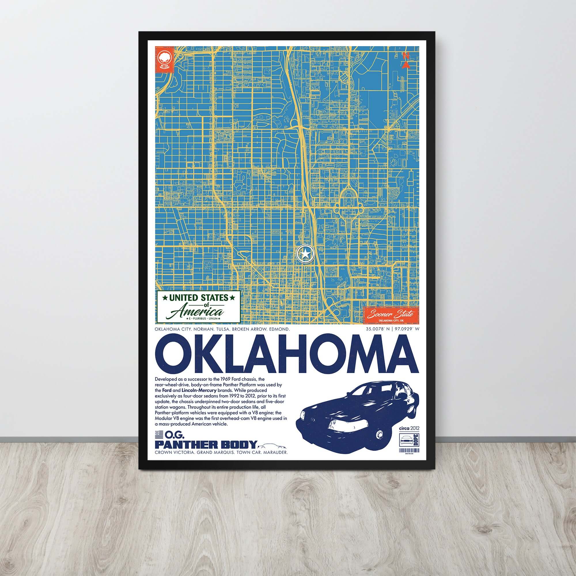 Panther Platform City Map Poster