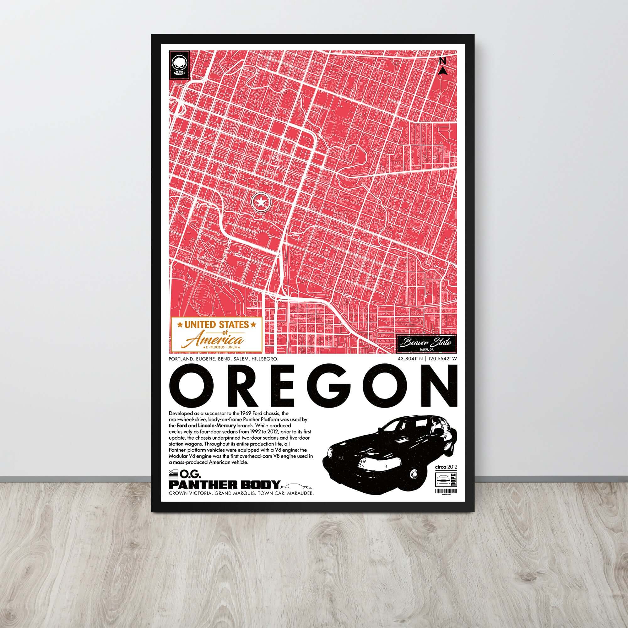 Panther Platform City Map Poster