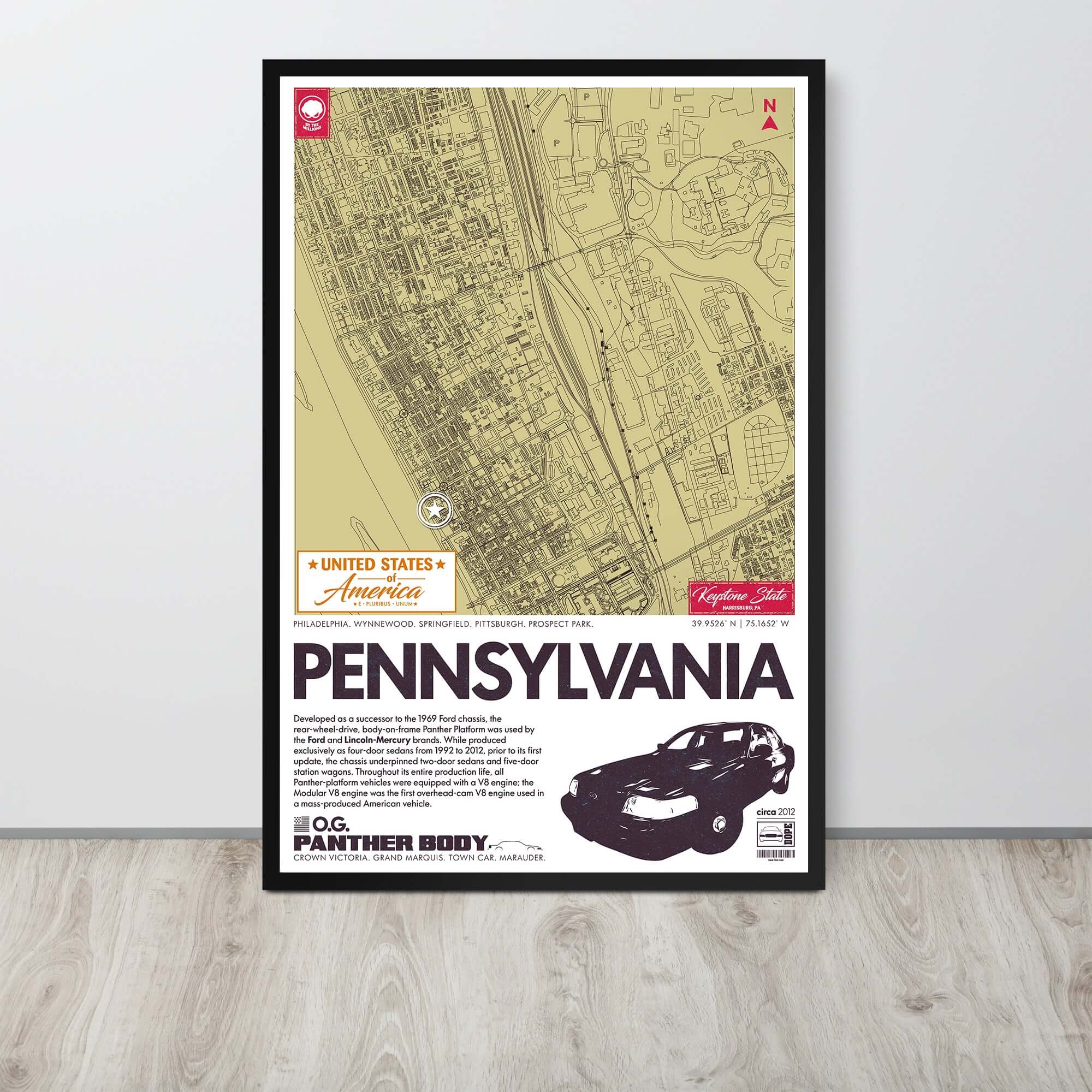 Panther Platform City Map Poster