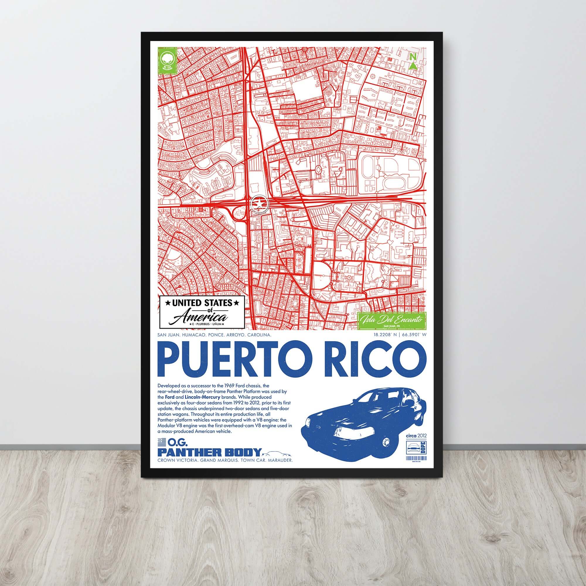 Panther Platform City Map Poster
