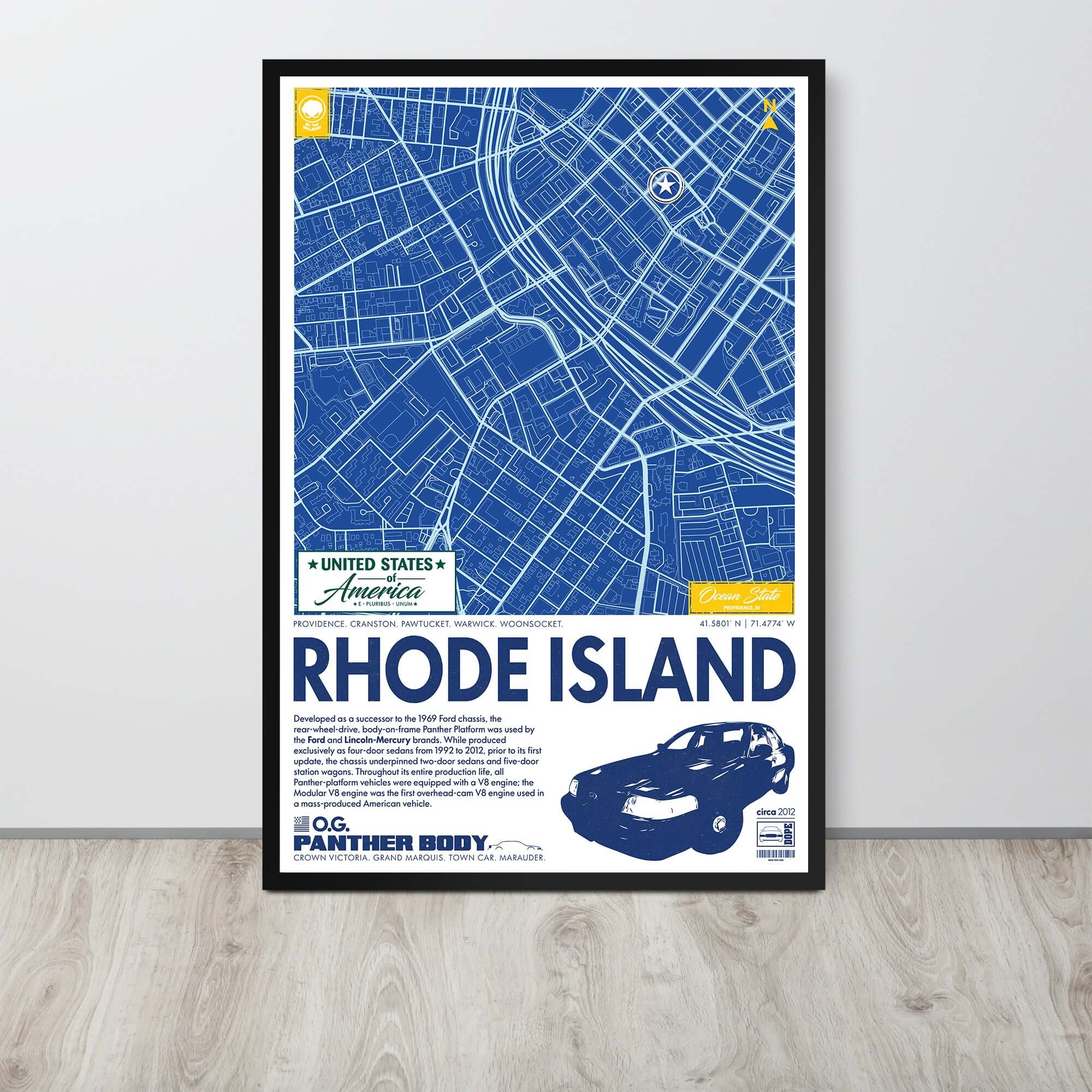 Panther Platform City Map Poster