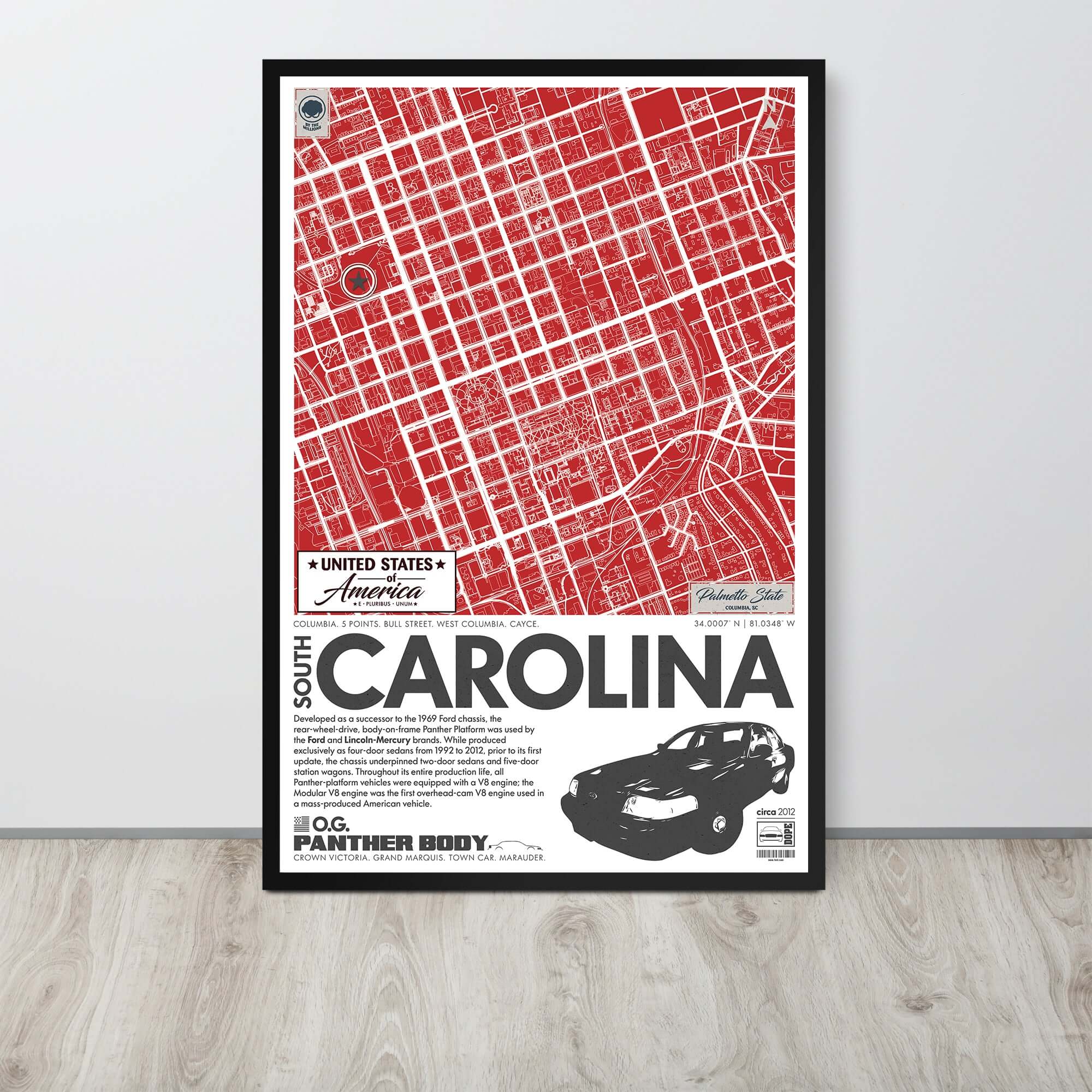 Panther Platform City Map Poster