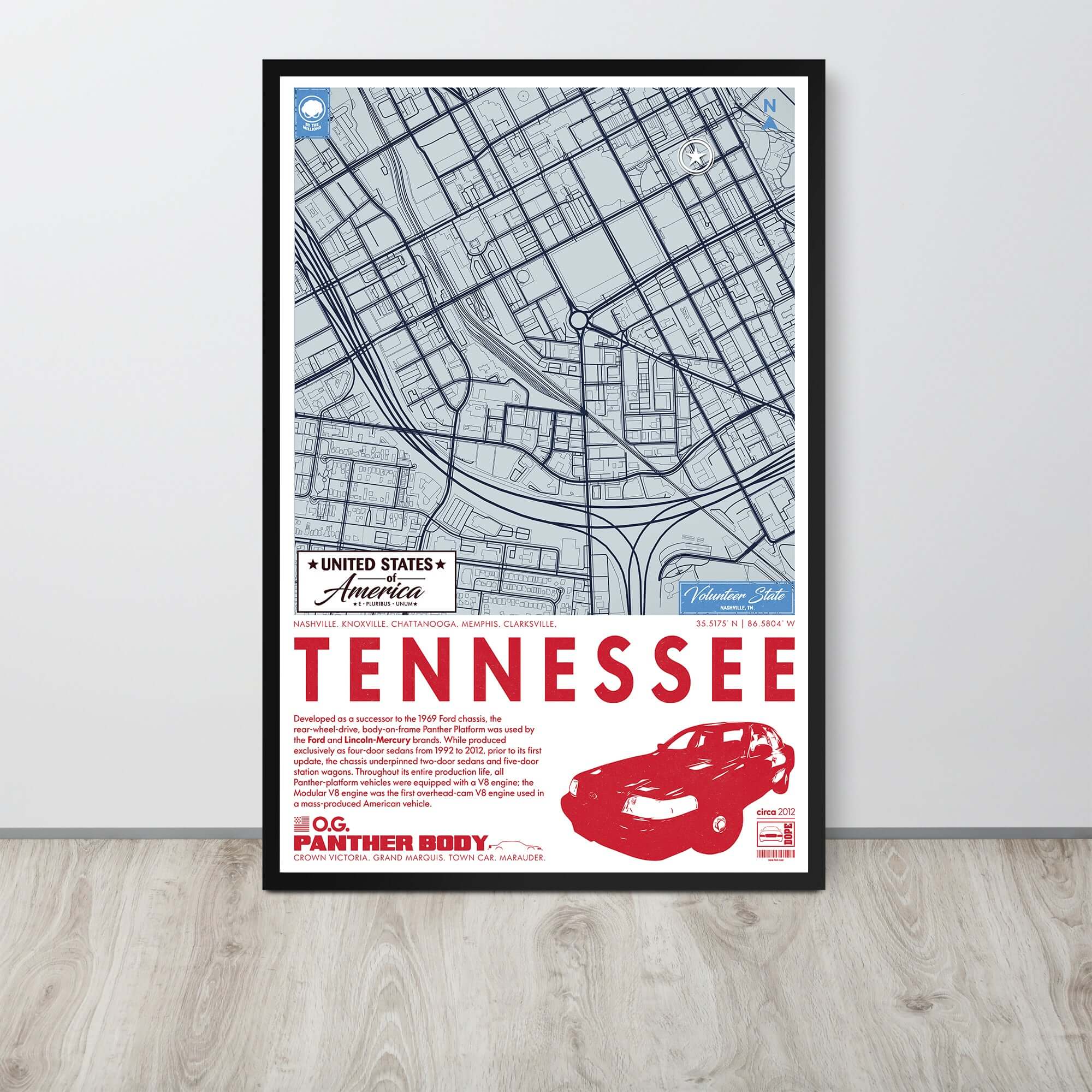 Panther Platform City Map Poster