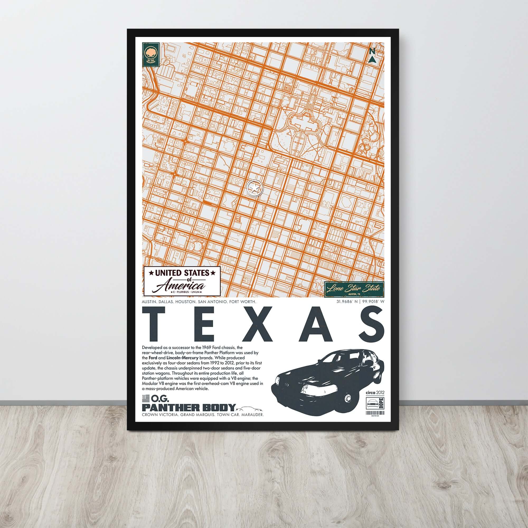 Panther Platform City Map Poster