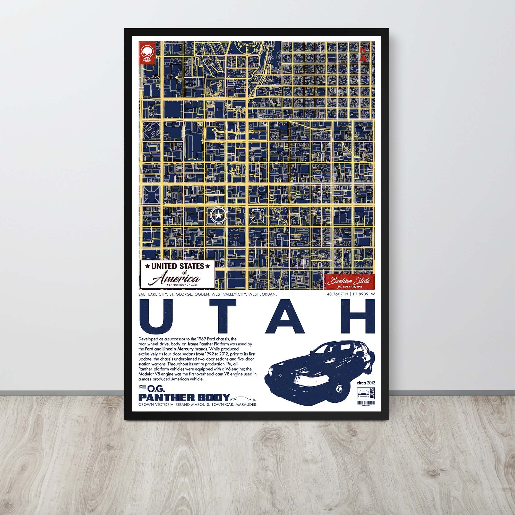 Panther Platform City Map Poster