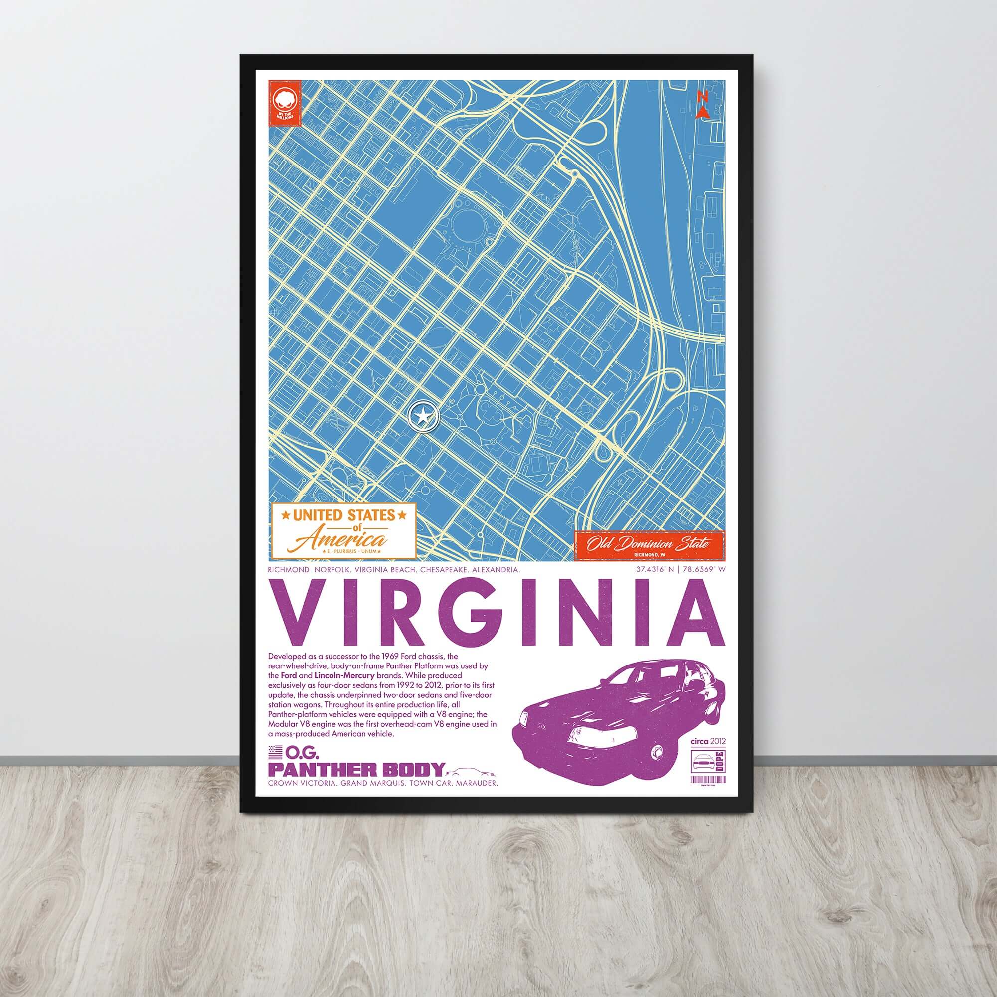 Panther Platform City Map Poster