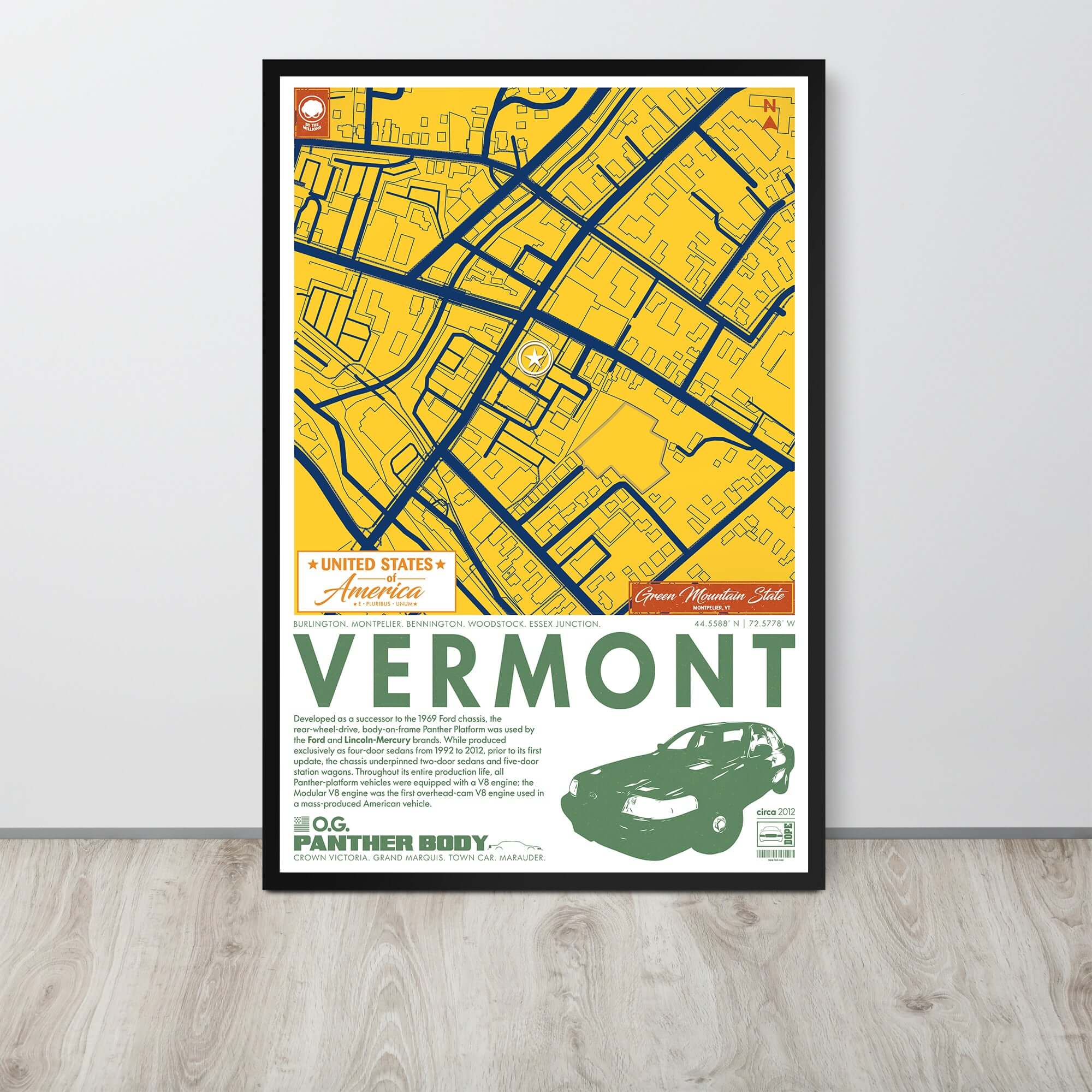 Panther Platform City Map Poster
