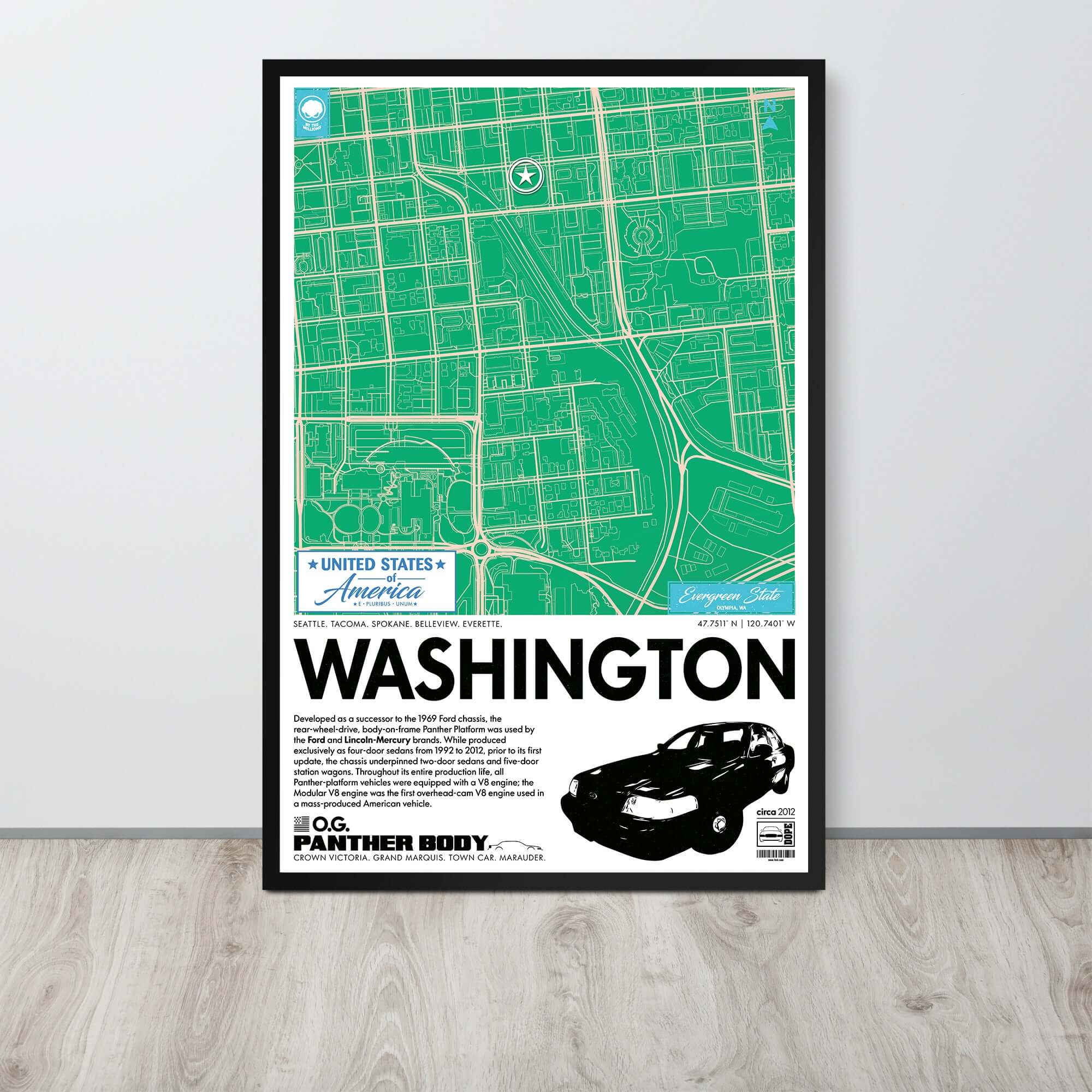 Panther Platform City Map Poster