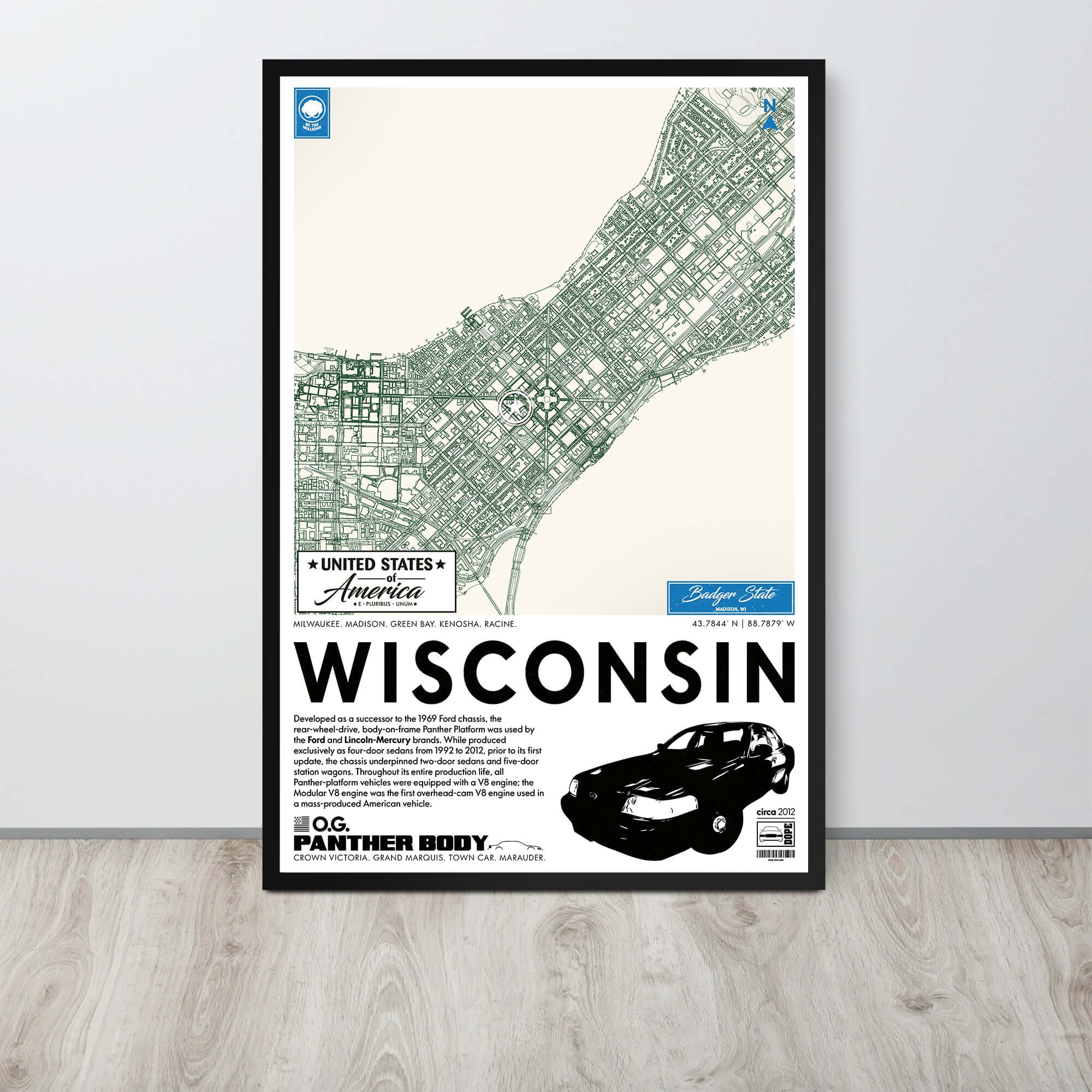 Panther Platform City Map Poster