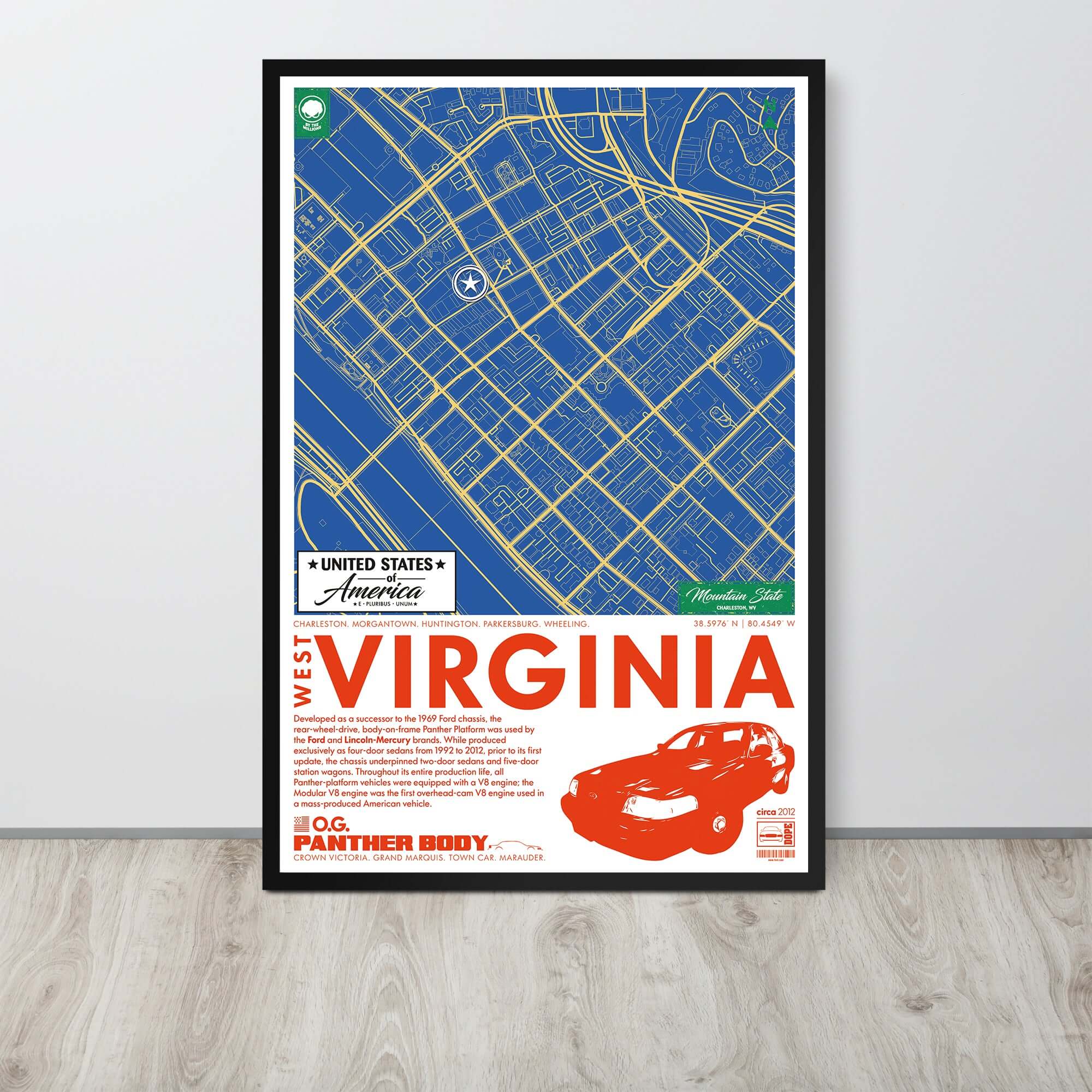 Panther Platform City Map Poster