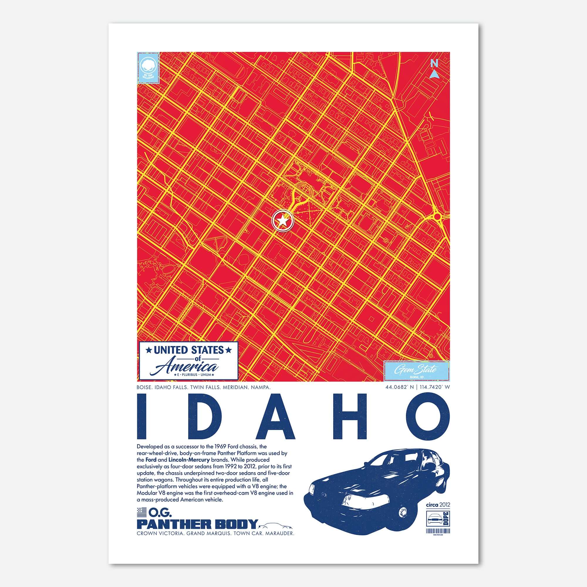 Panther Platform City Map Poster