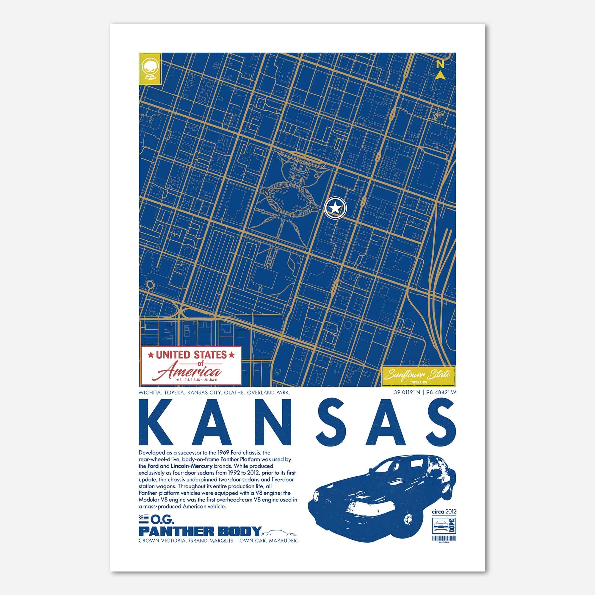 Panther Platform City Map Poster