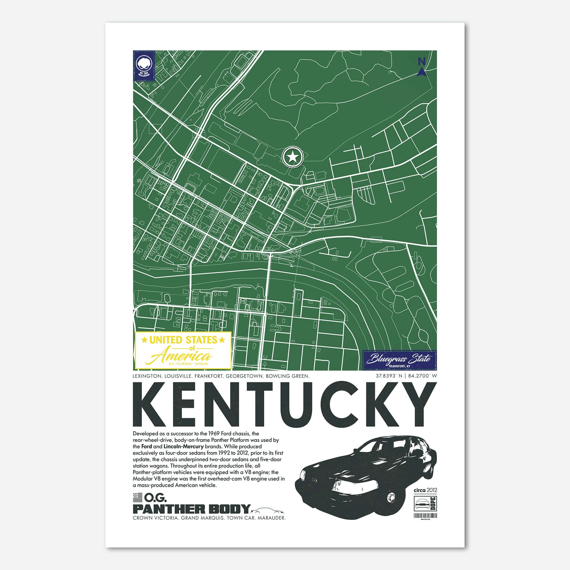 Panther Platform City Map Poster