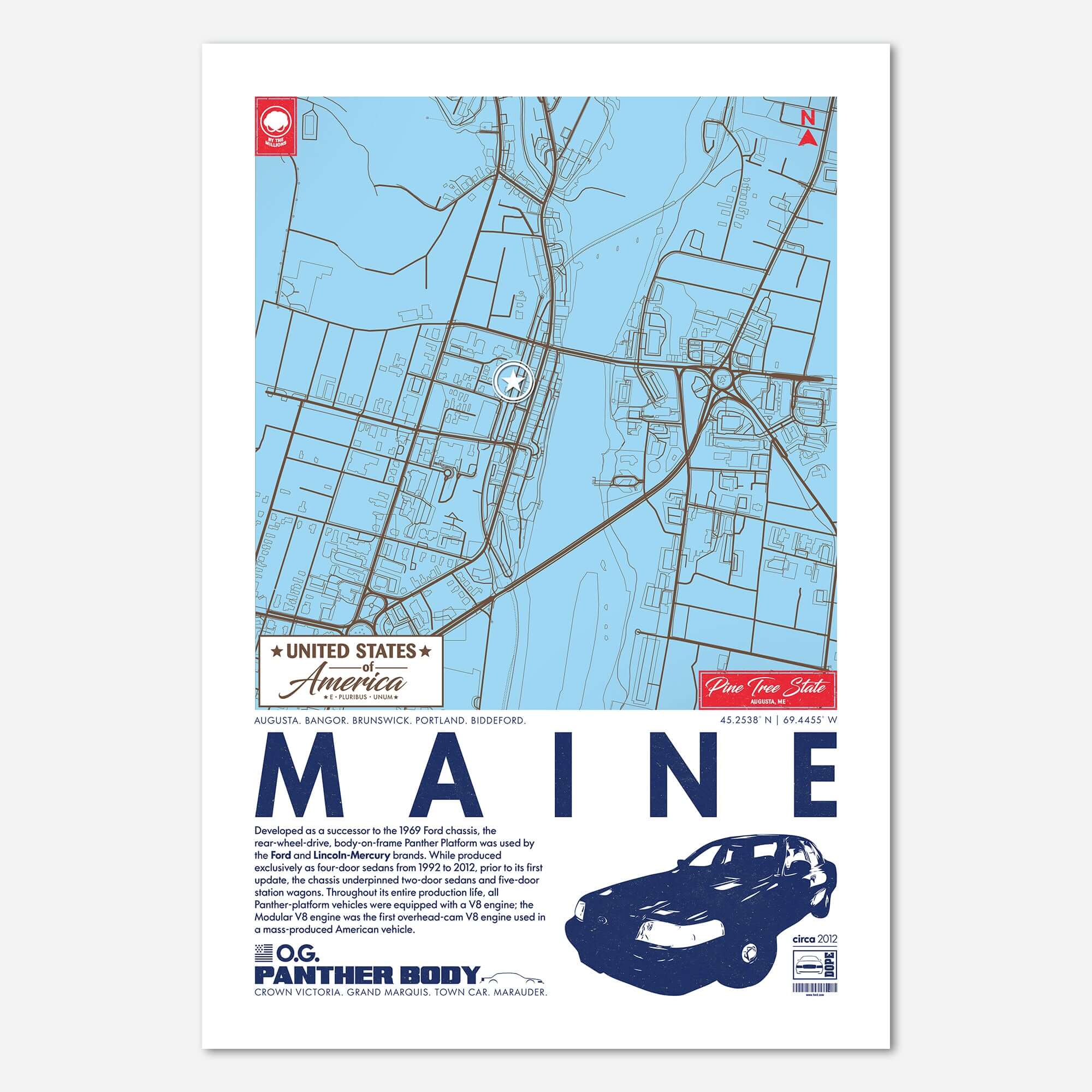 Panther Platform City Map Poster