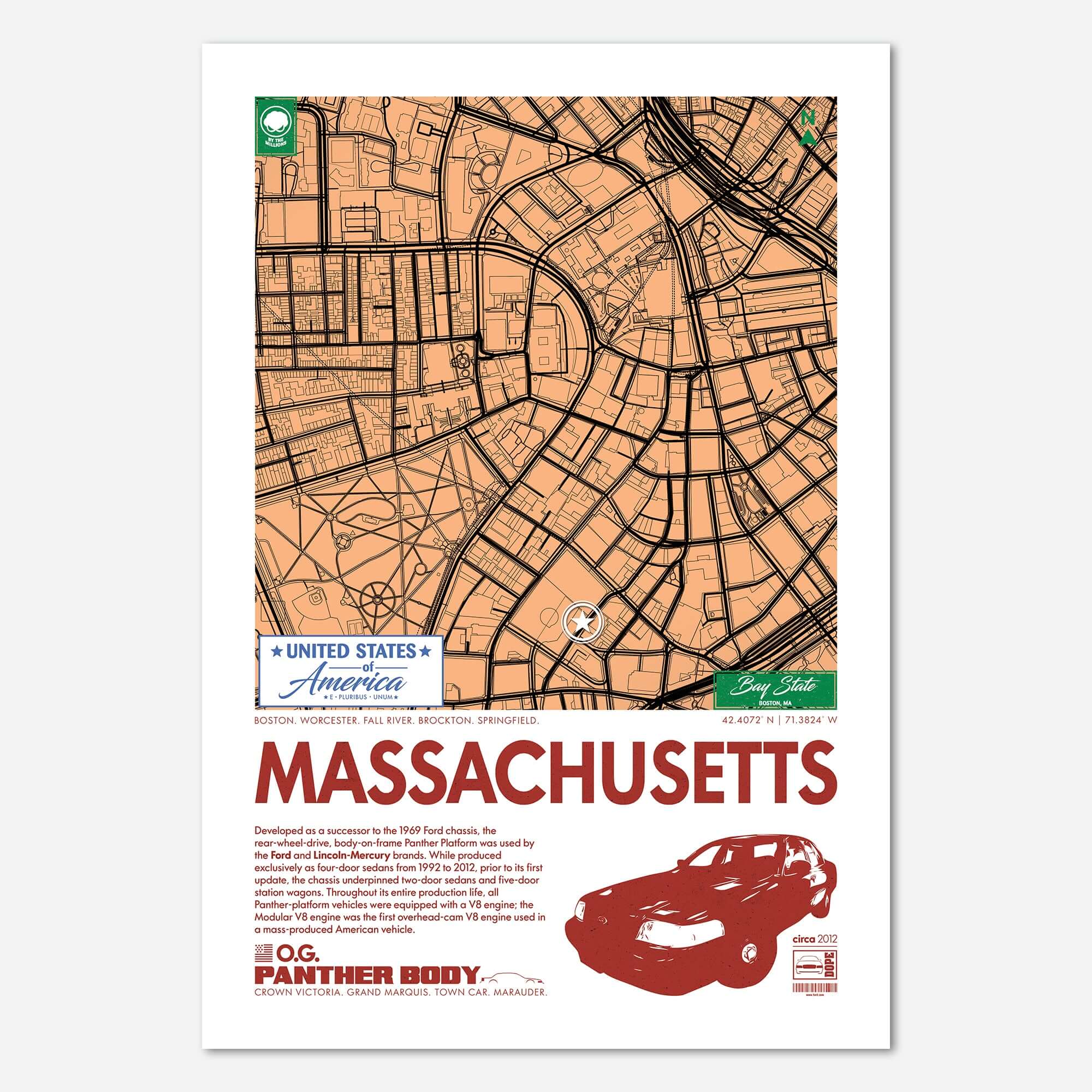 Panther Platform City Map Poster