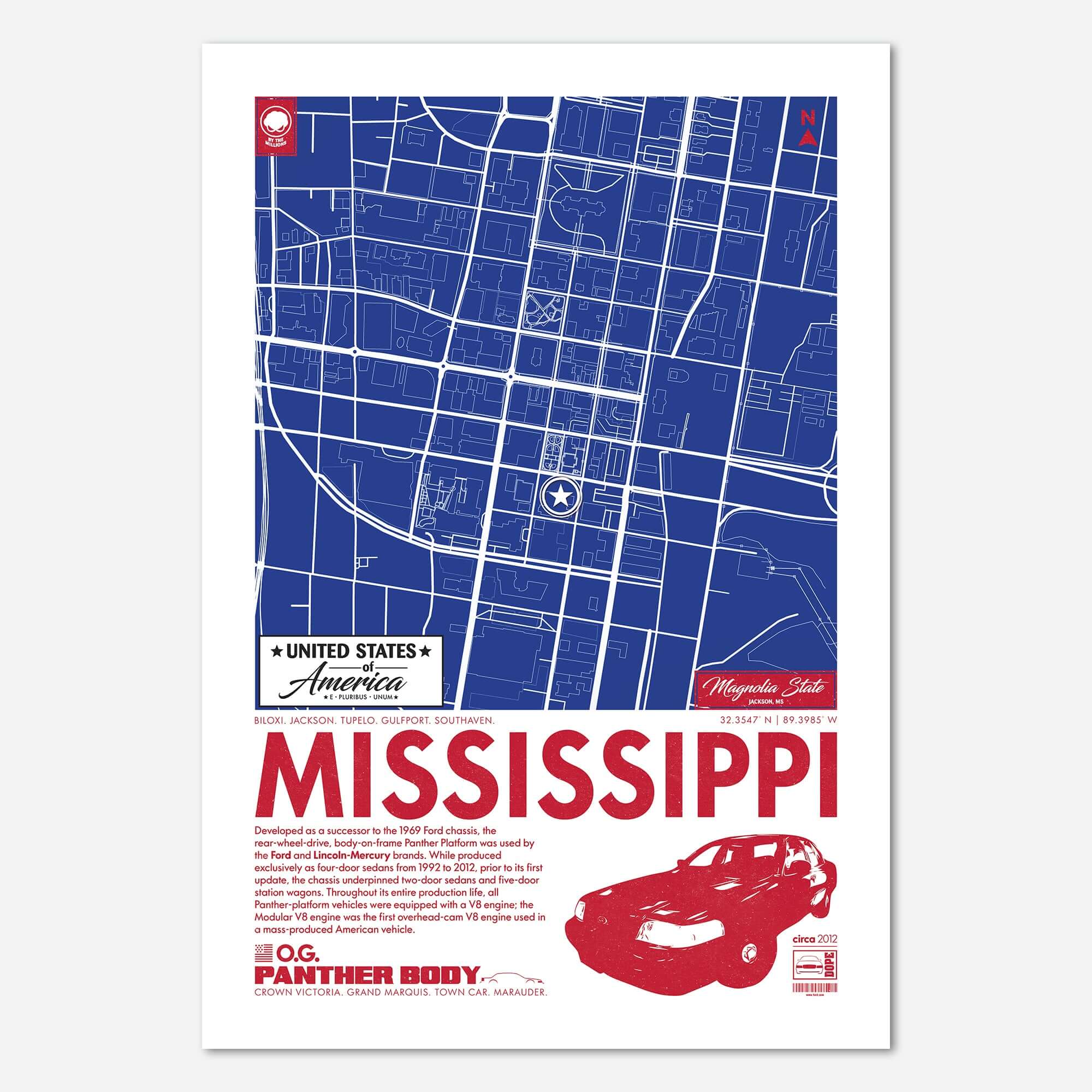 Panther Platform City Map Poster