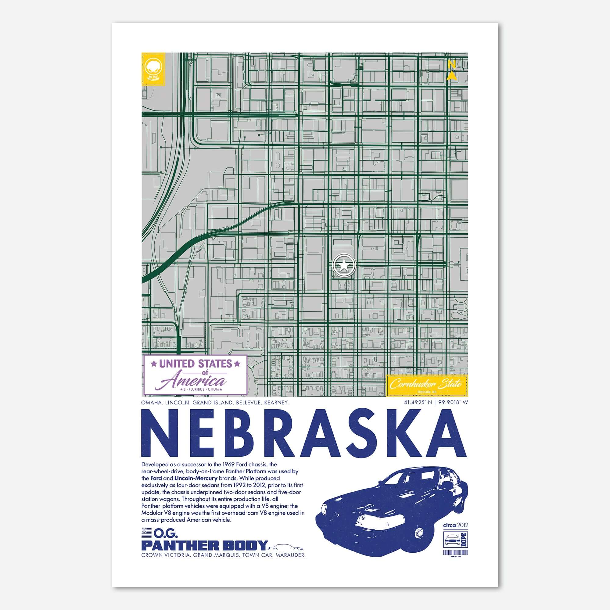 Panther Platform City Map Poster