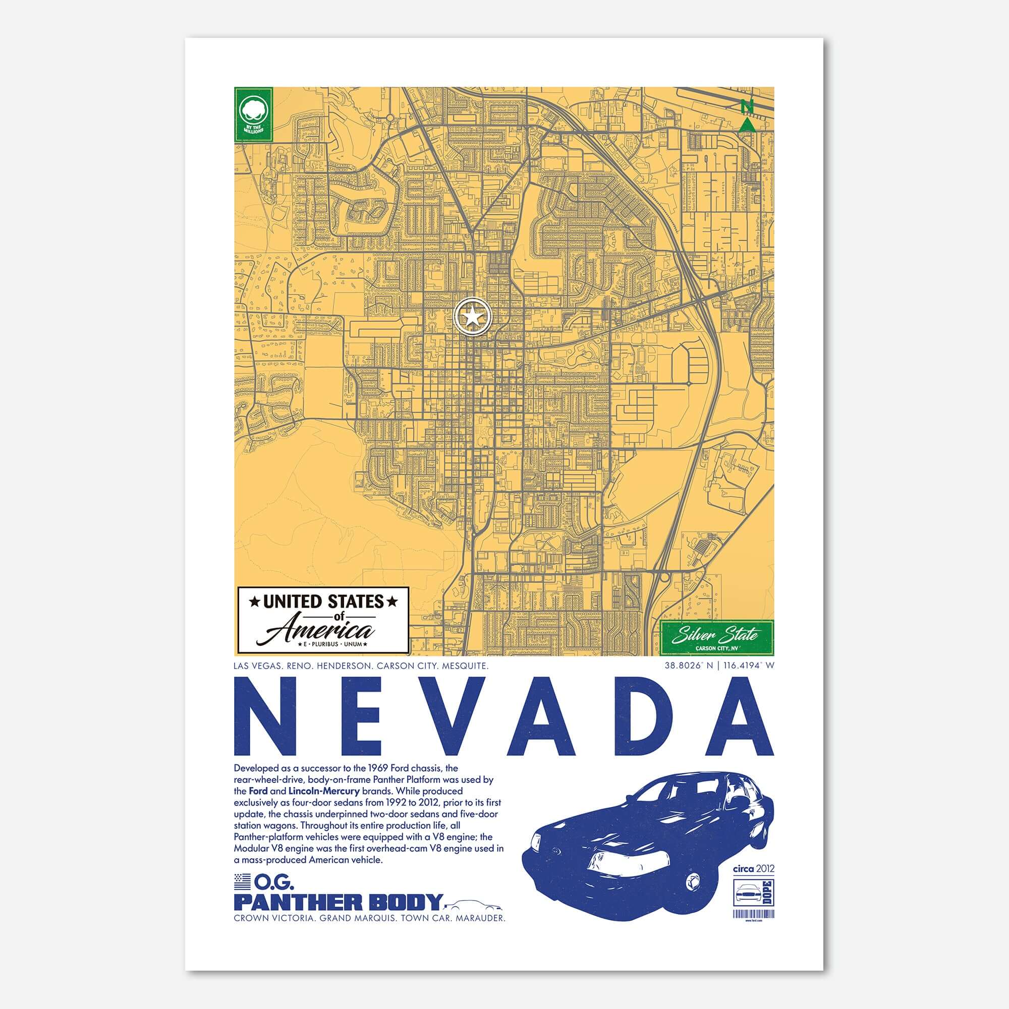 Panther Platform City Map Poster