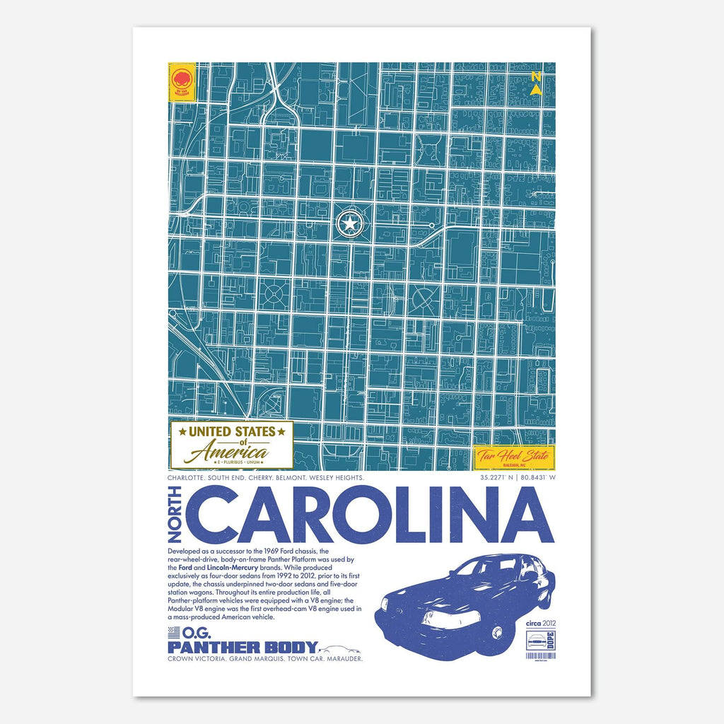 Panther Platform City Map Poster
