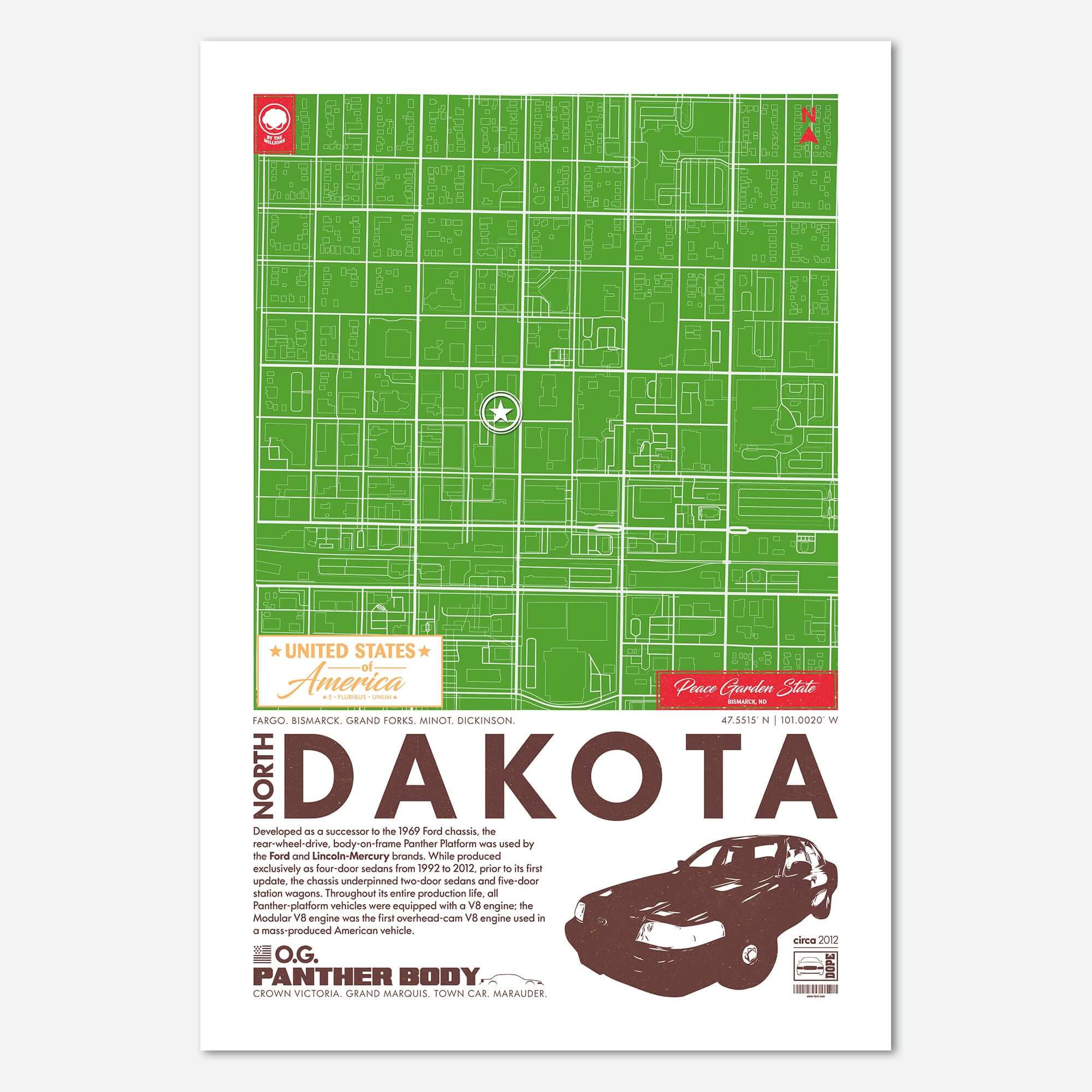 Panther Platform City Map Poster