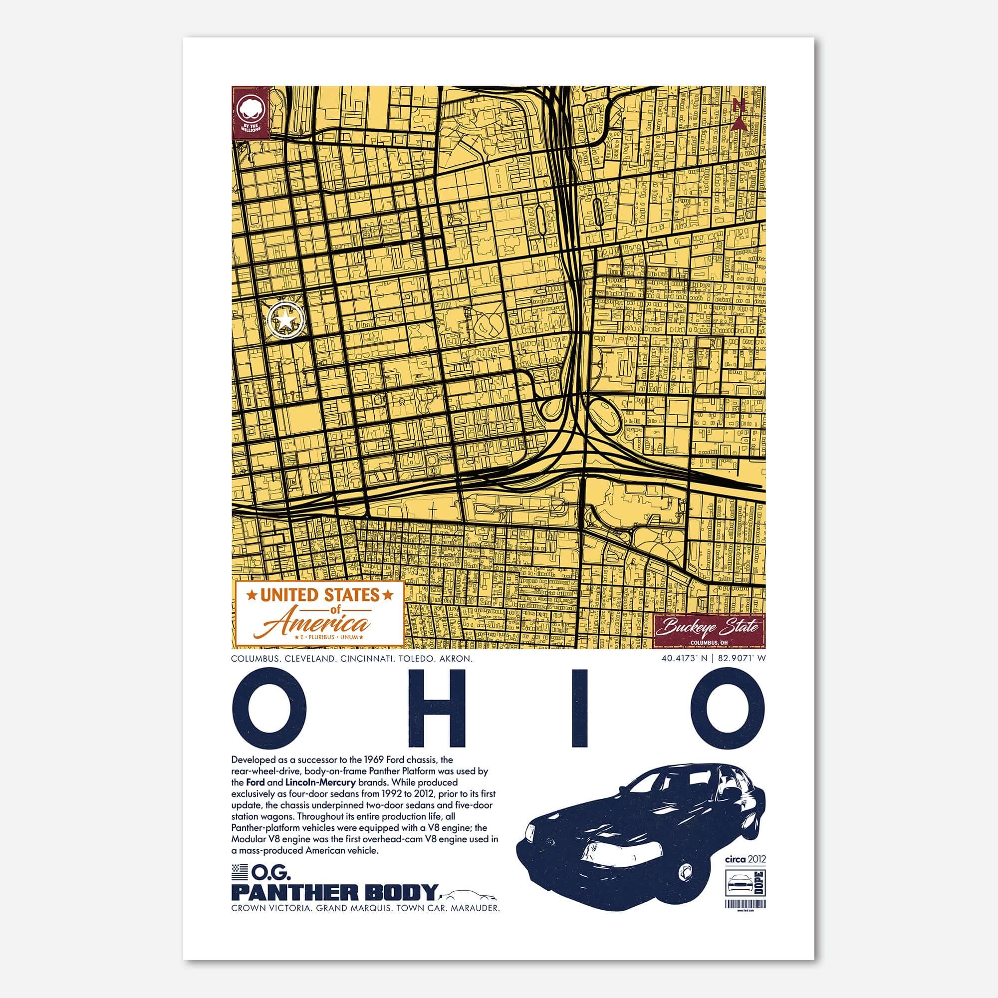 Panther Platform City Map Poster