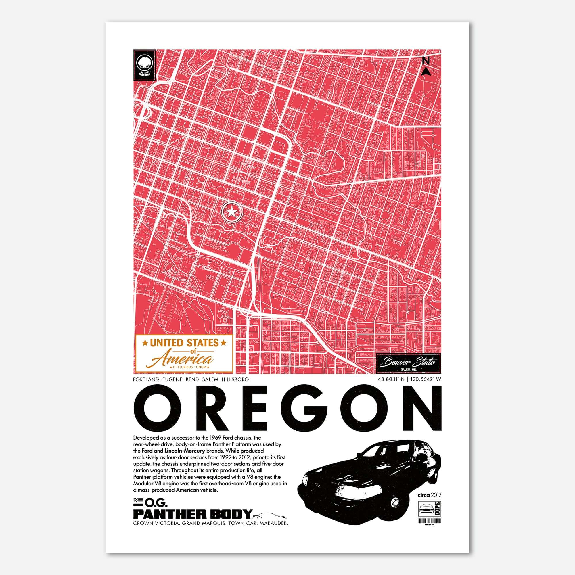 Panther Platform City Map Poster