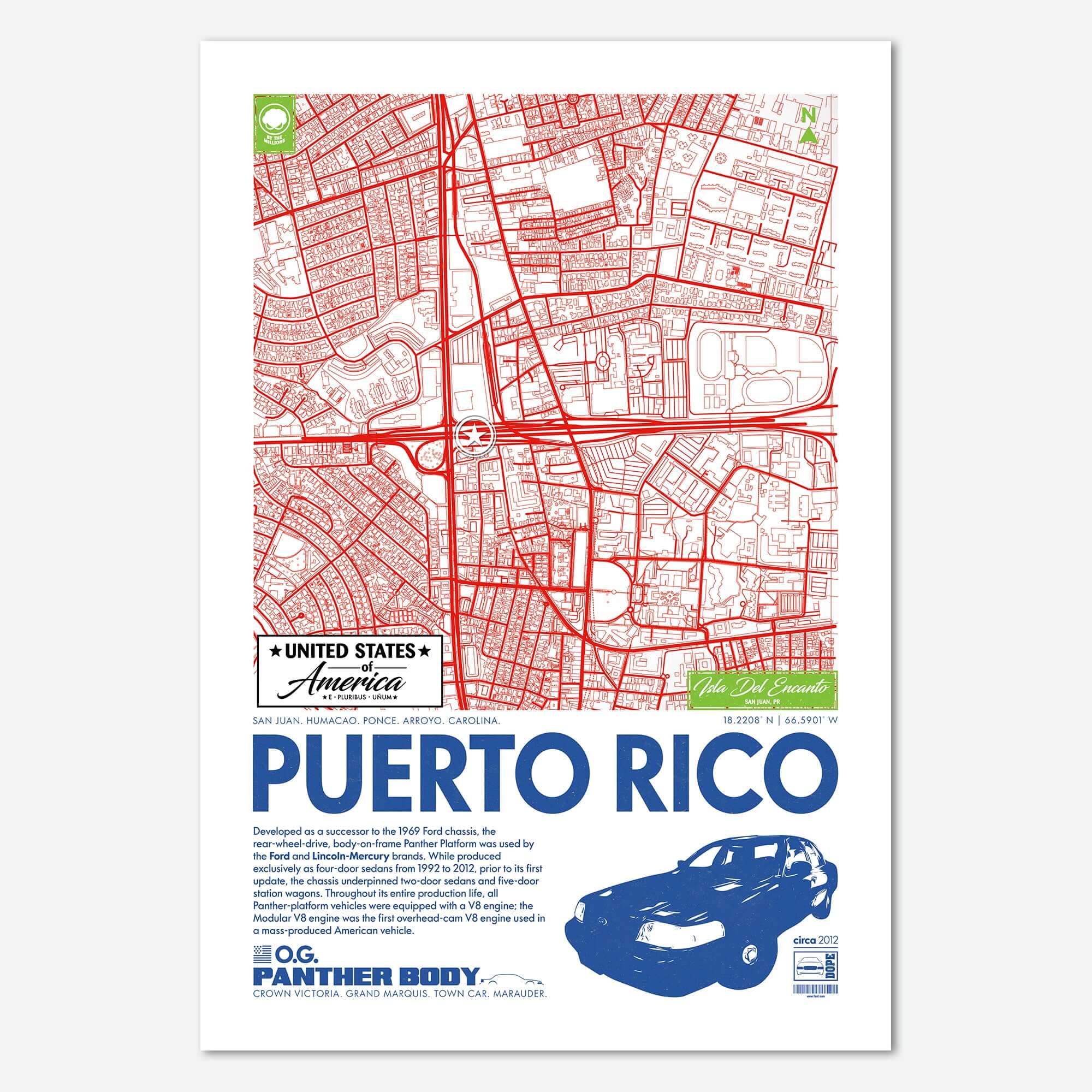 Panther Platform City Map Poster