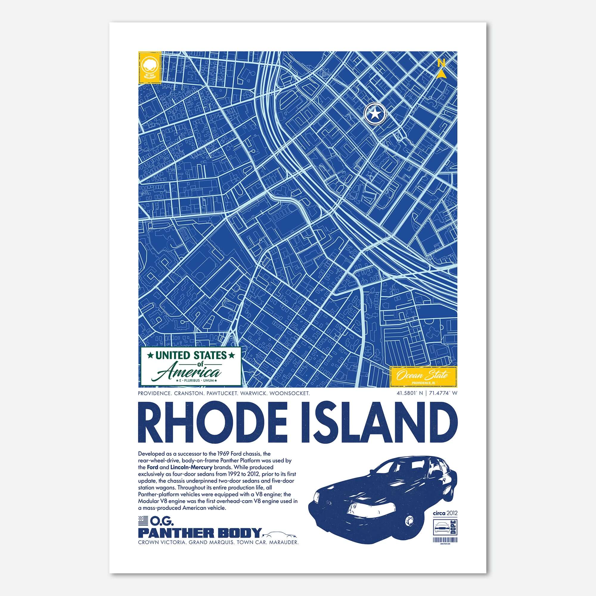 Panther Platform City Map Poster