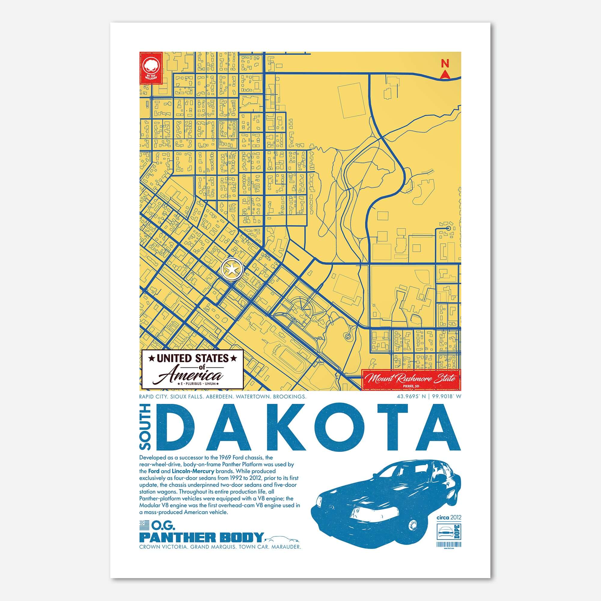 Panther Platform City Map Poster