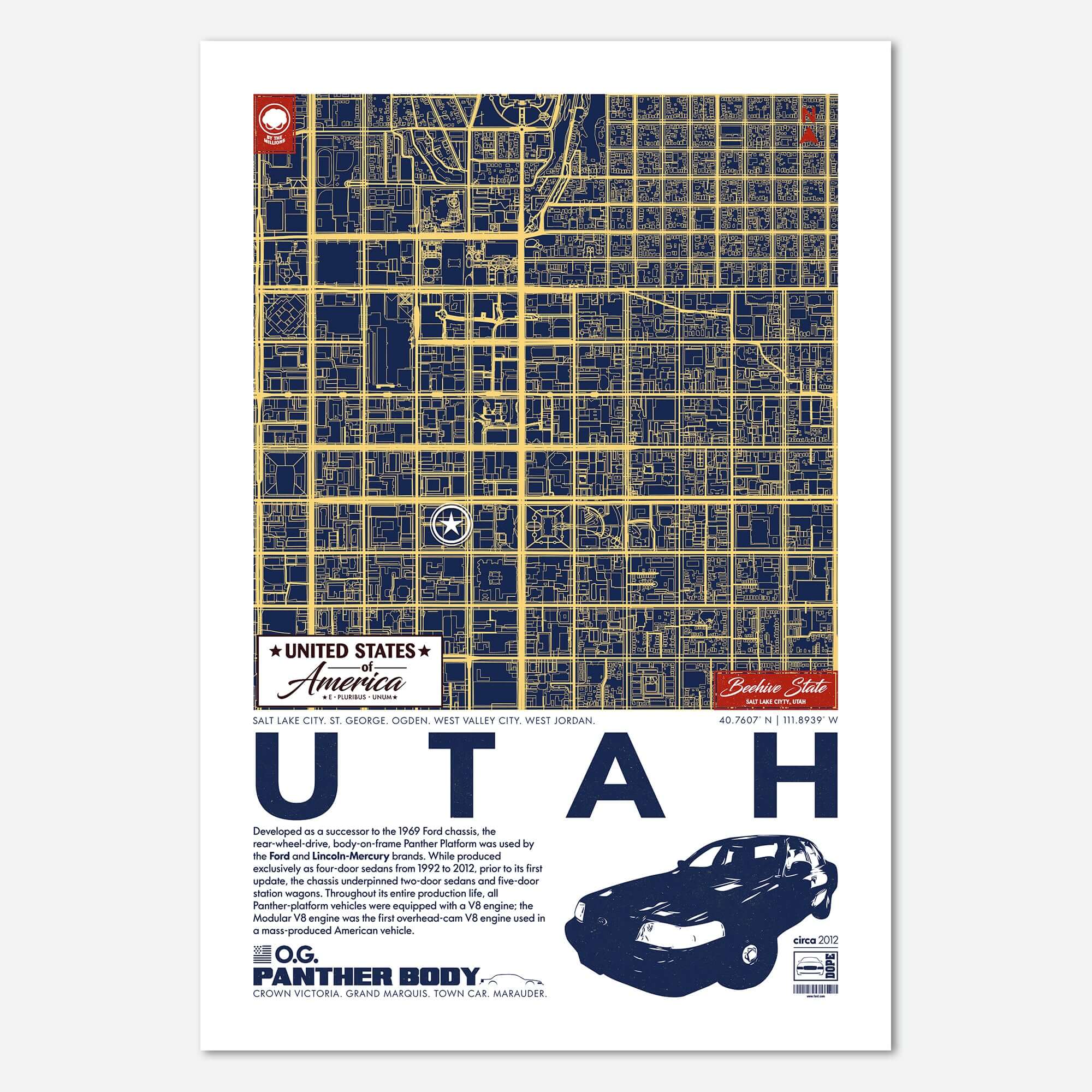 Panther Platform City Map Poster