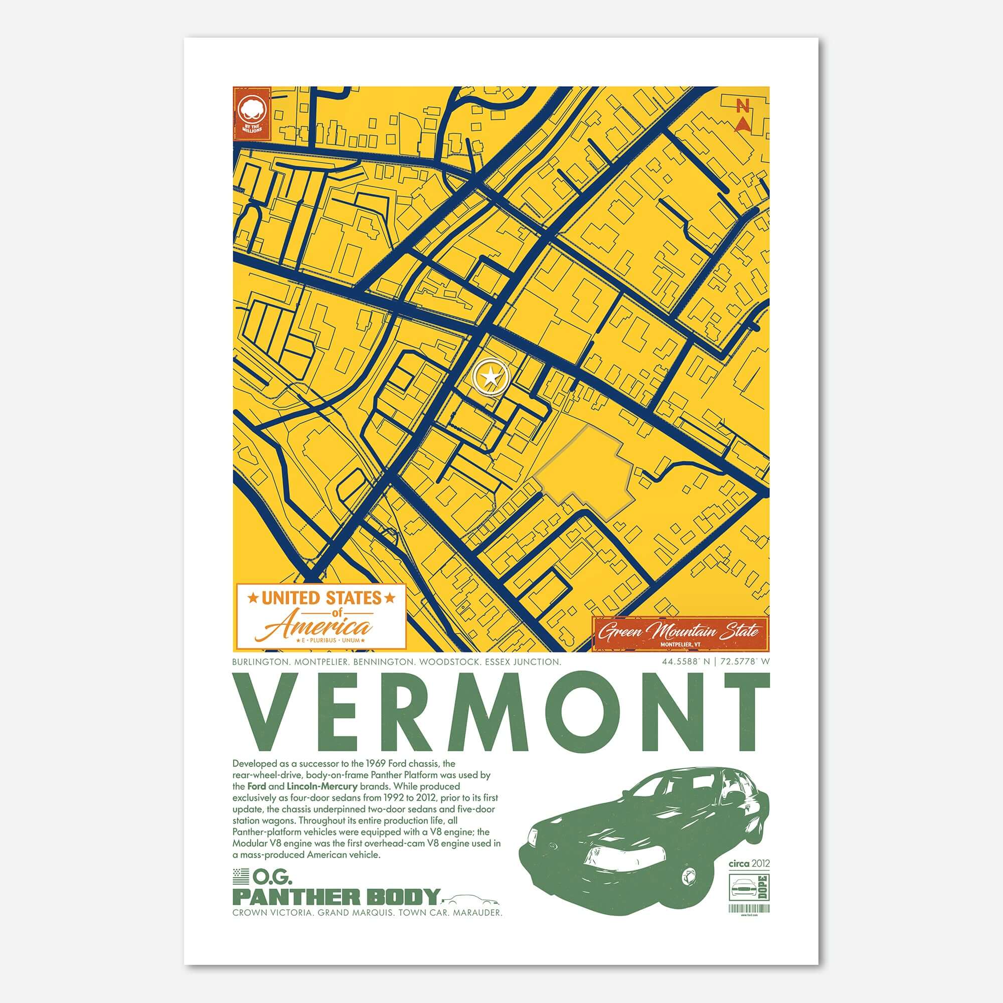 Panther Platform City Map Poster