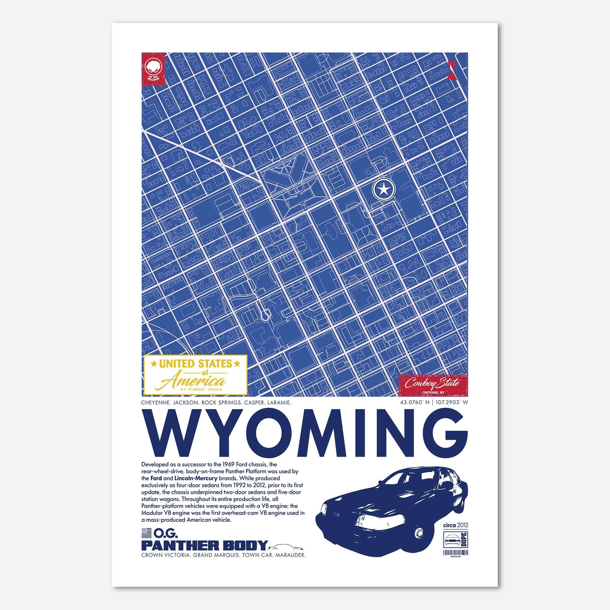 Panther Platform City Map Poster