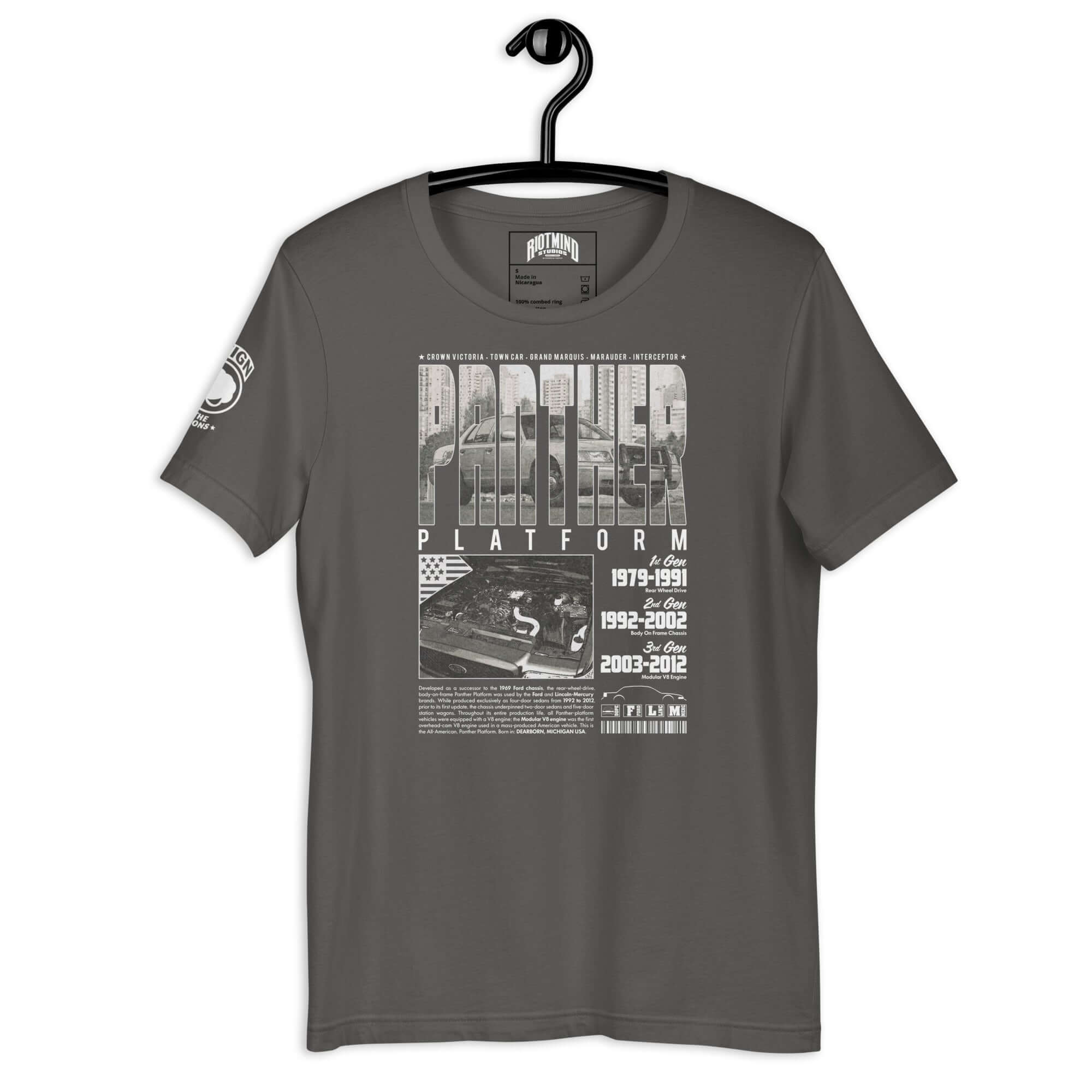 Panther Platform History Unisex t-shirt