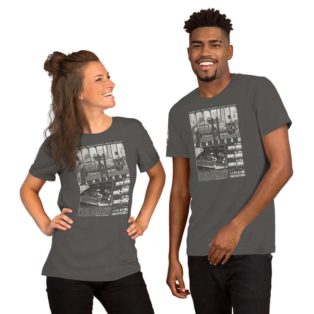 Panther Platform History Unisex t-shirt