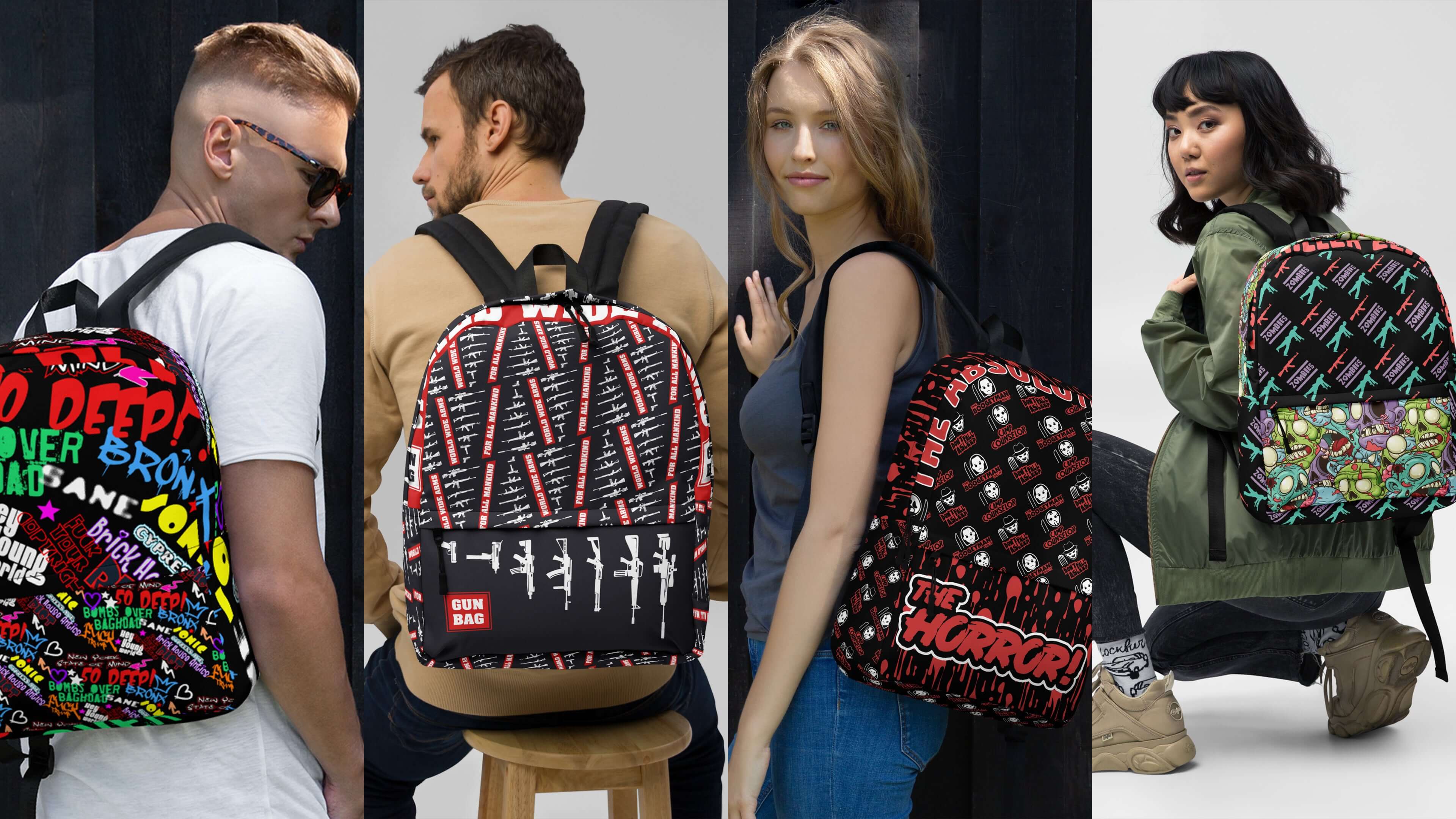 Riot Mind Studios Product Page Heroes - Backpacks