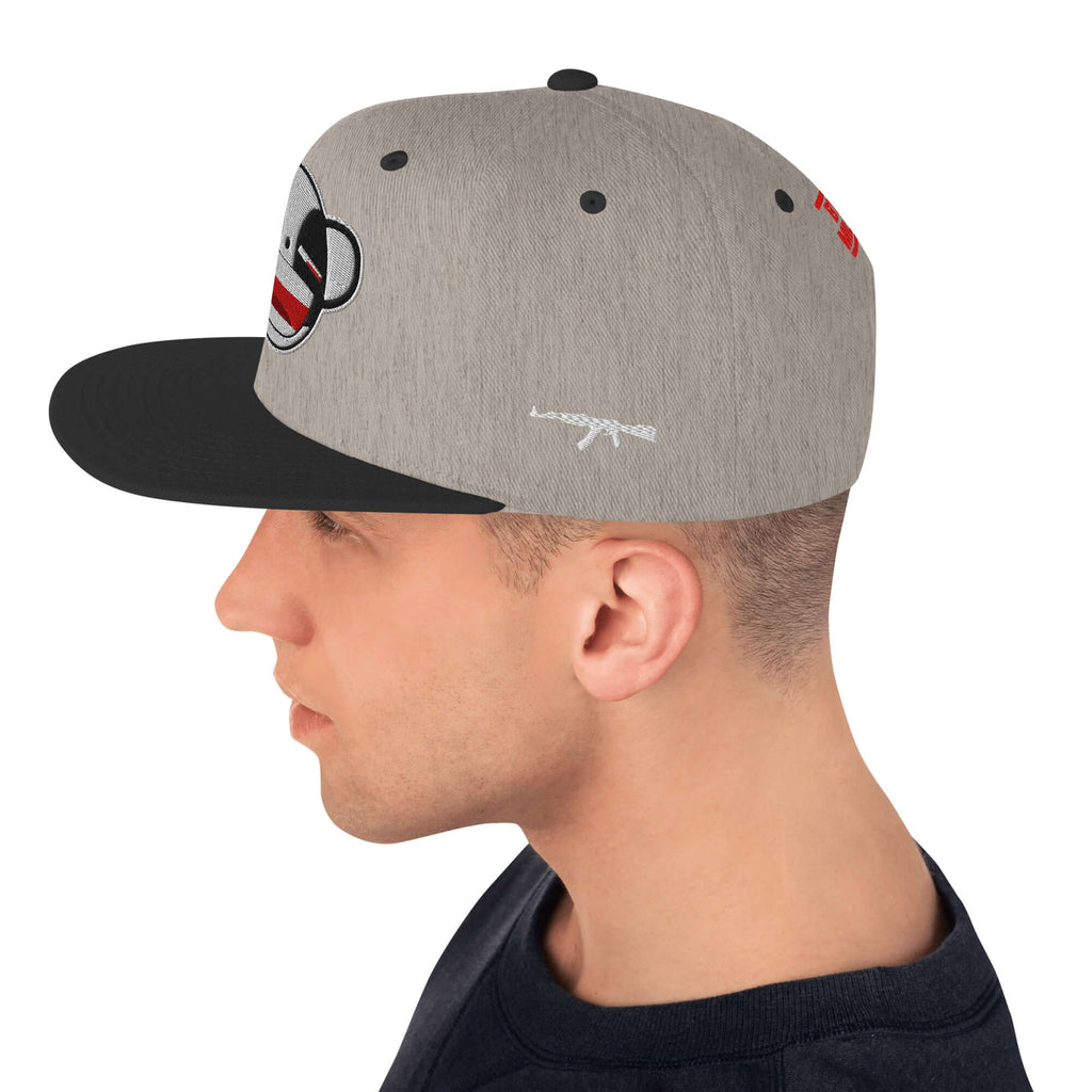 Psycho Panda Bear | Snapback Hat Product mockup