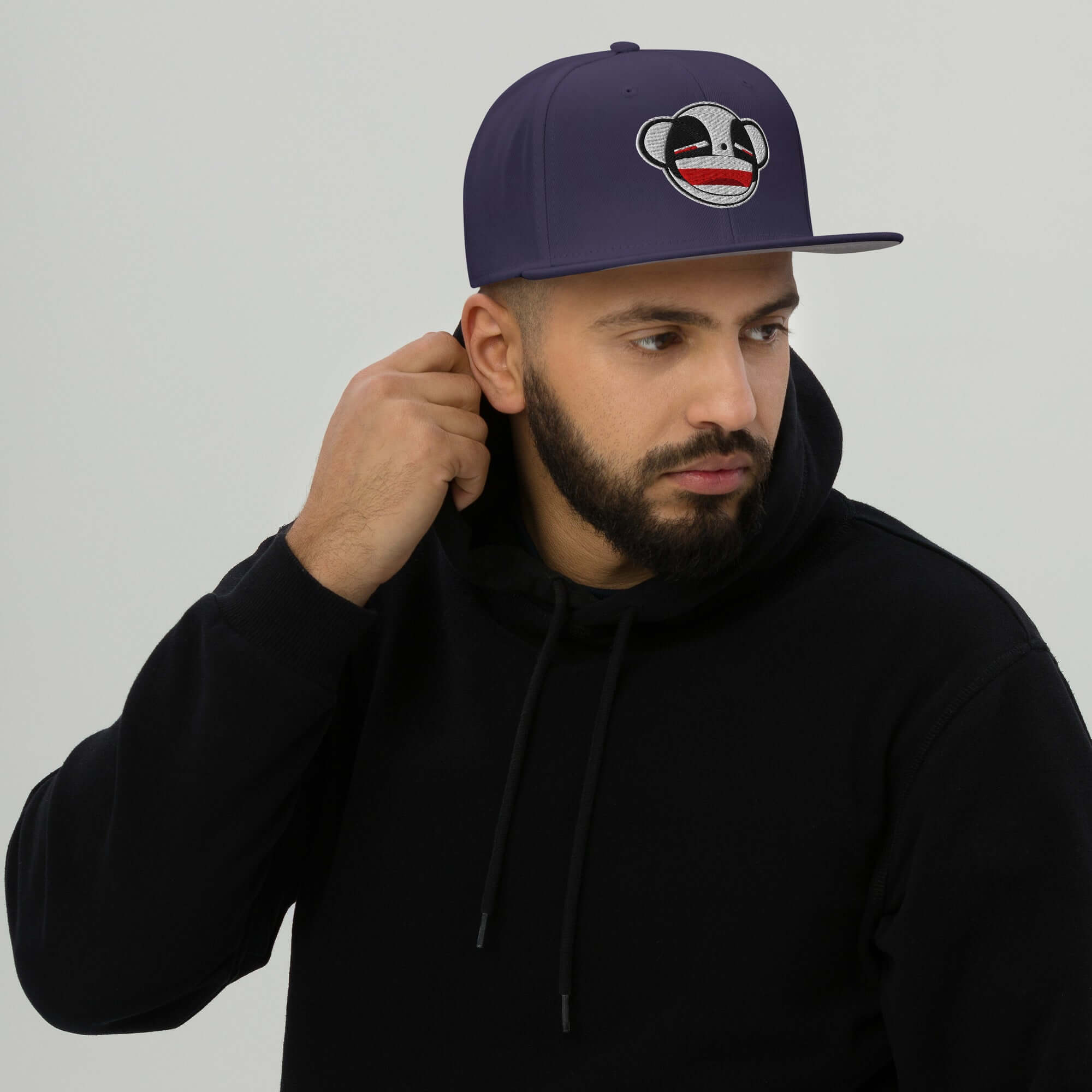 Psycho Panda Bear | Snapback Hat Product mockup