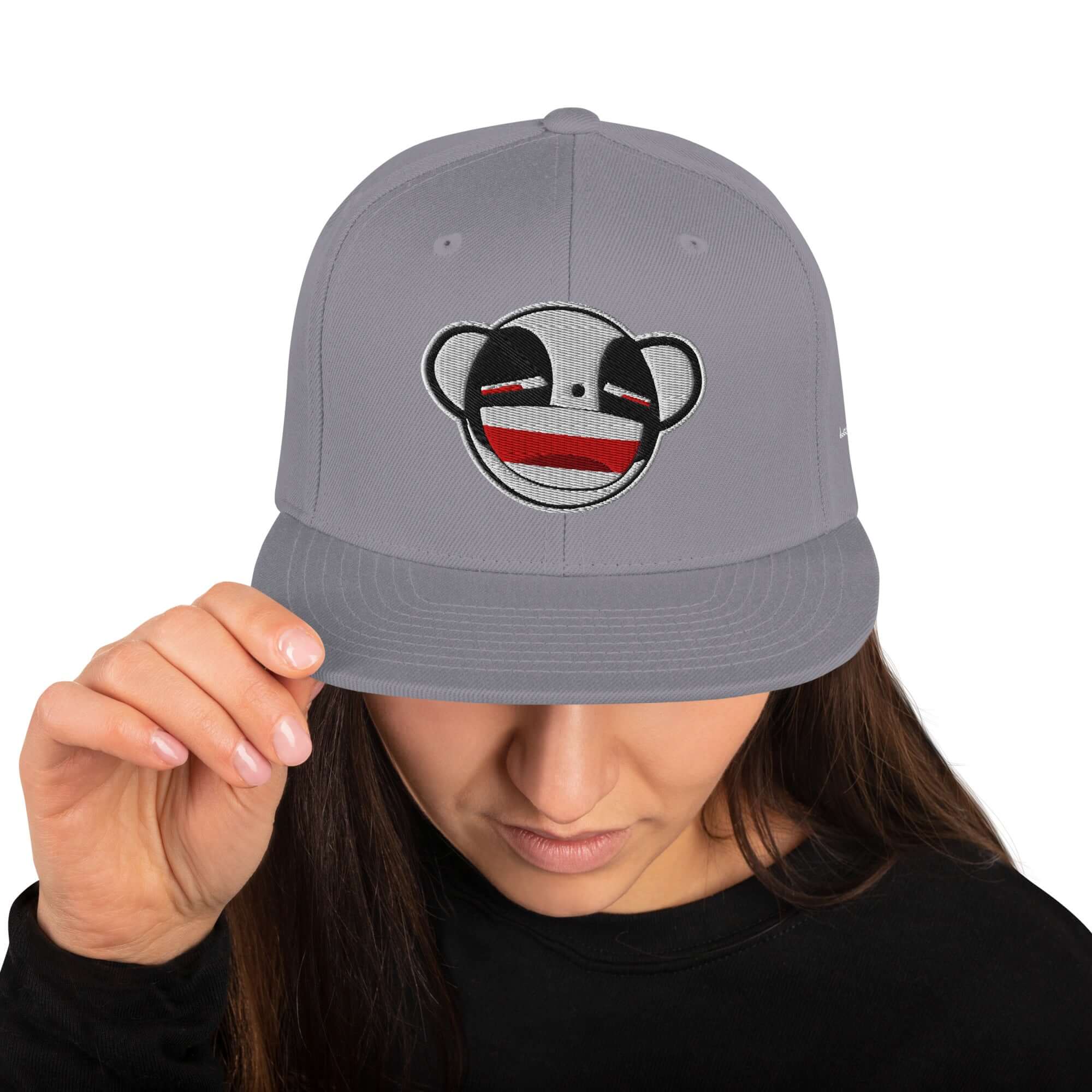 Psycho Panda Bear | Snapback Hat Product mockup