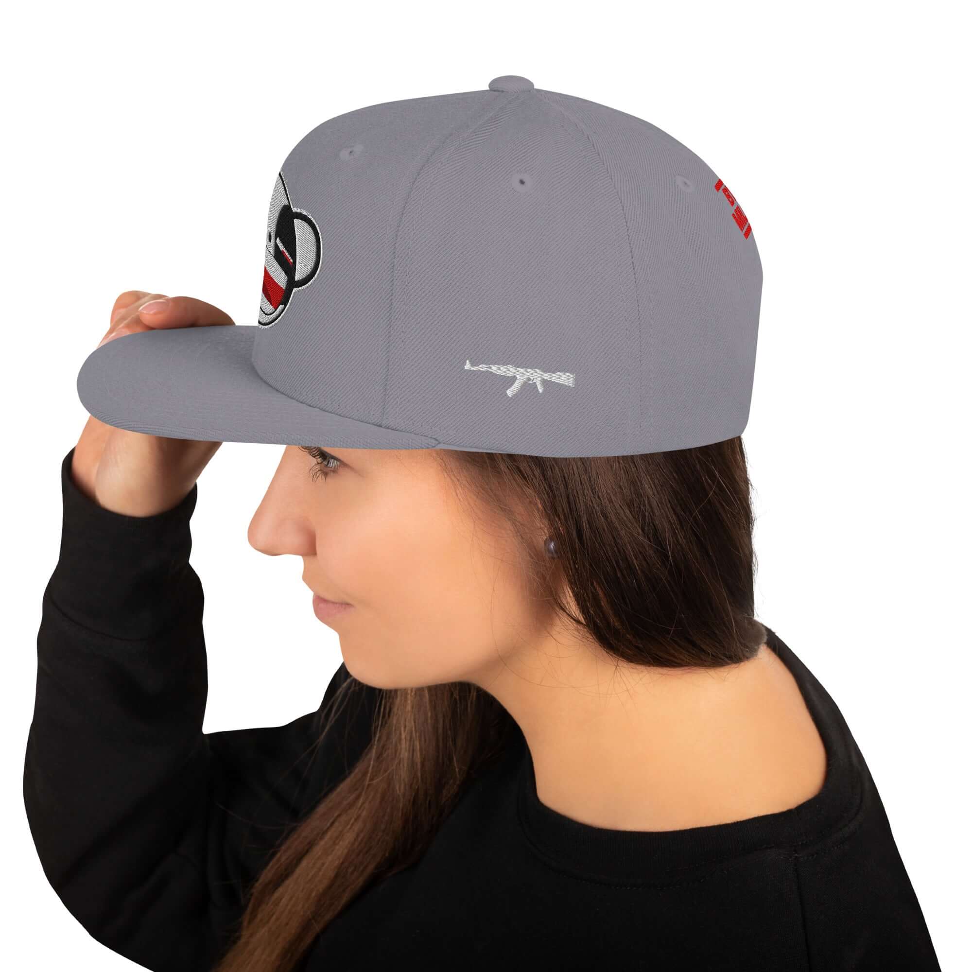 Psycho Panda Bear | Snapback Hat Product mockup