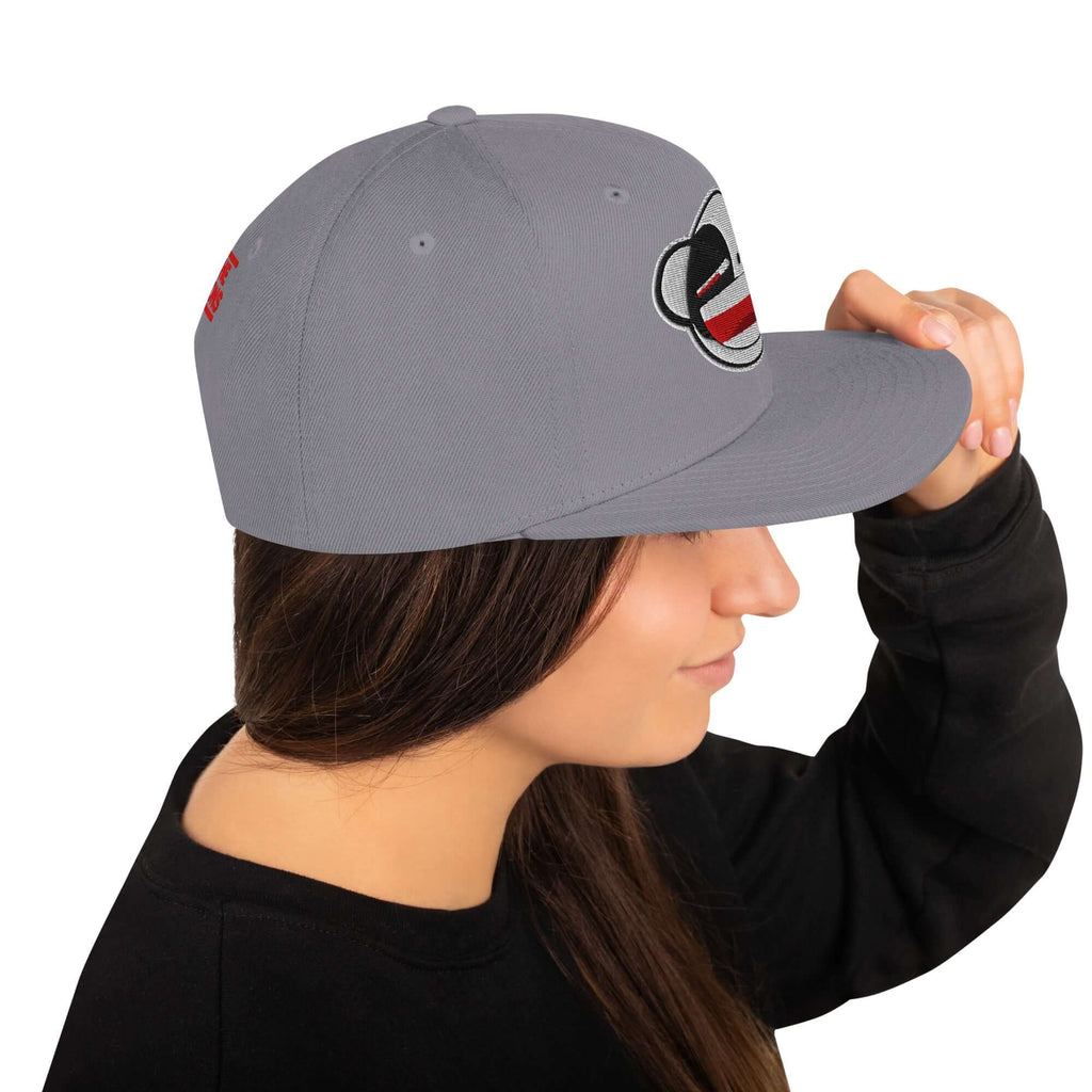 Psycho Panda Bear | Snapback Hat Product mockup