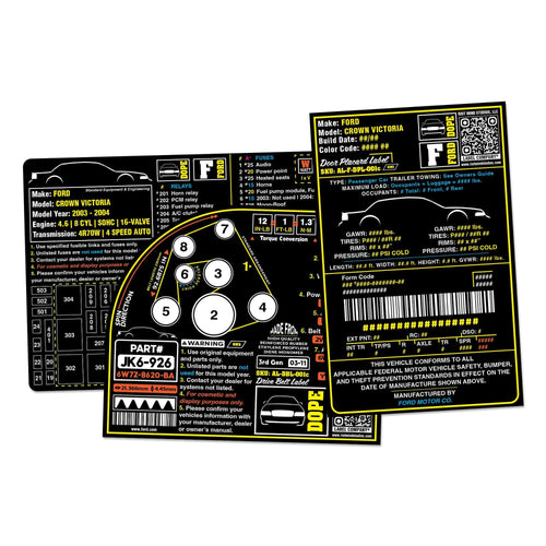 2003 - 2004 Panther Platform Label Bundle 1