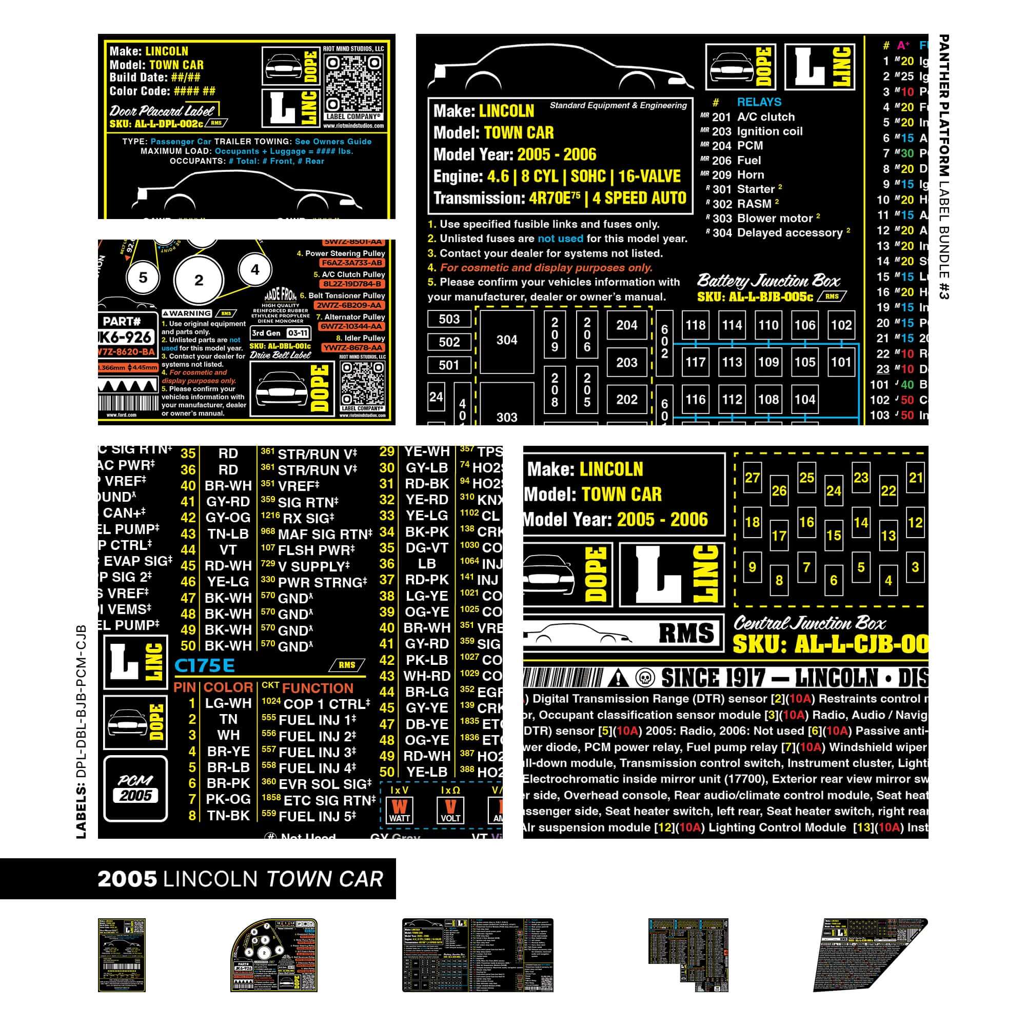 2005 - 2011 Panther Platform Label Bundle #3