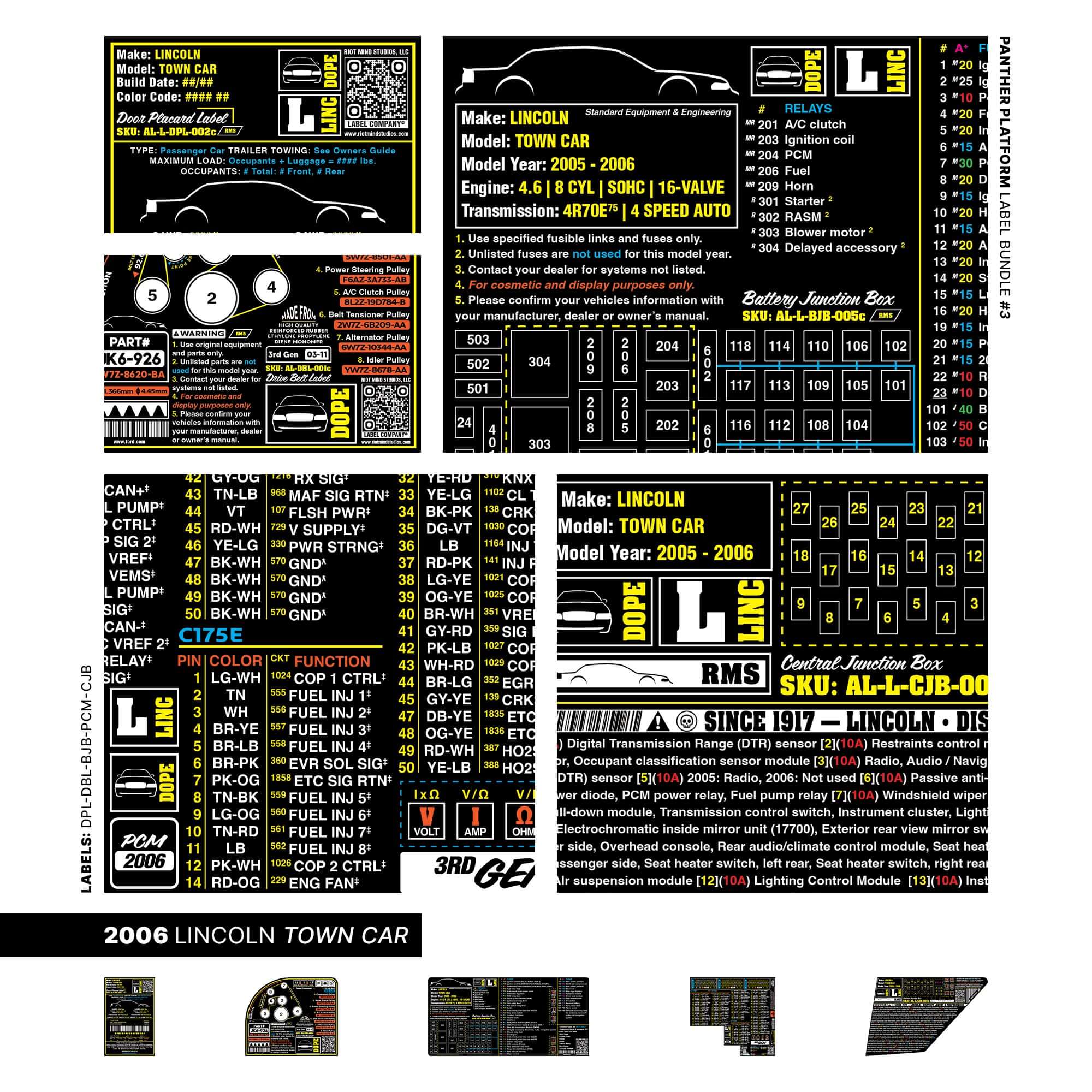 2005 - 2011 Panther Platform Label Bundle #3