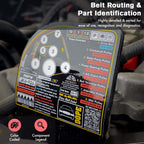 2003 - 2011 Panther Platform Drive Belt Label
