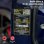 2003 - 2011 Panther Platform VIN Label
