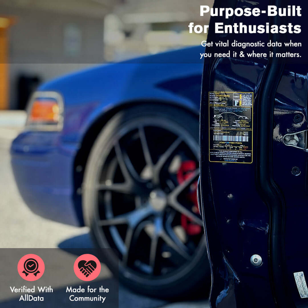 2003 - 2011 Panther Platform VIN Label