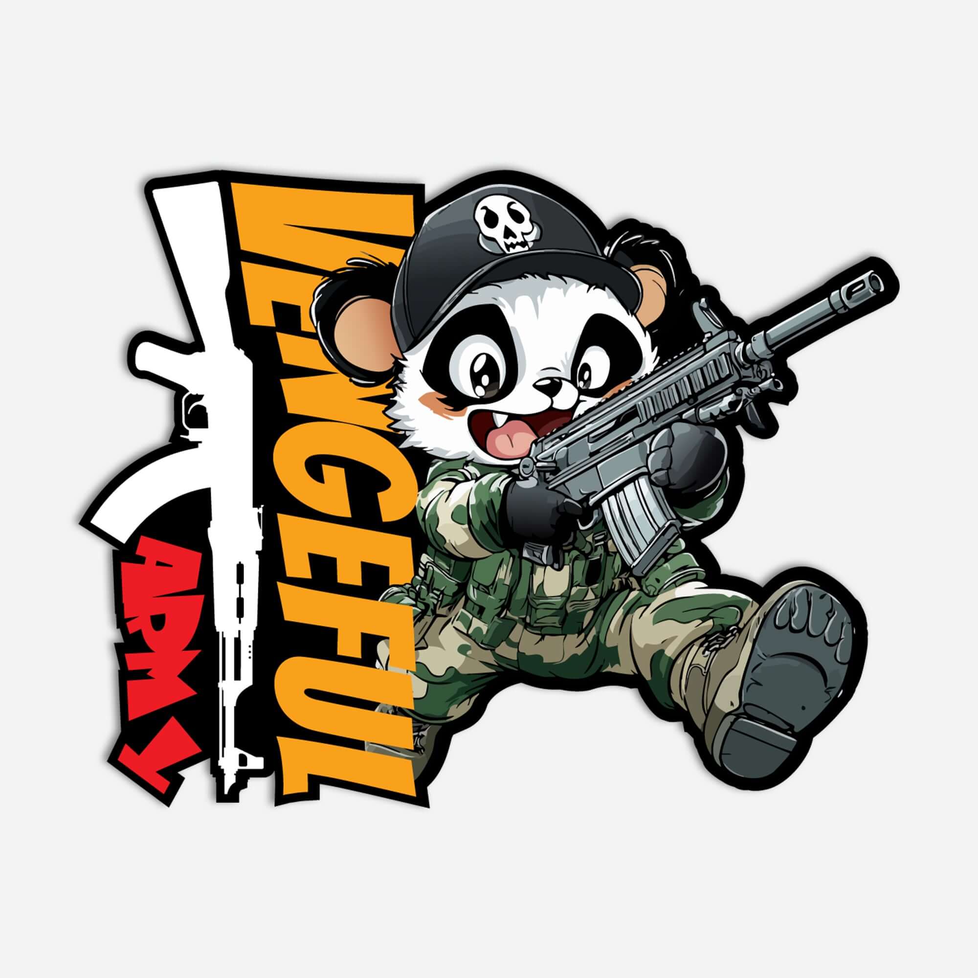 Vengeful Army - Bastard Panda Sticker