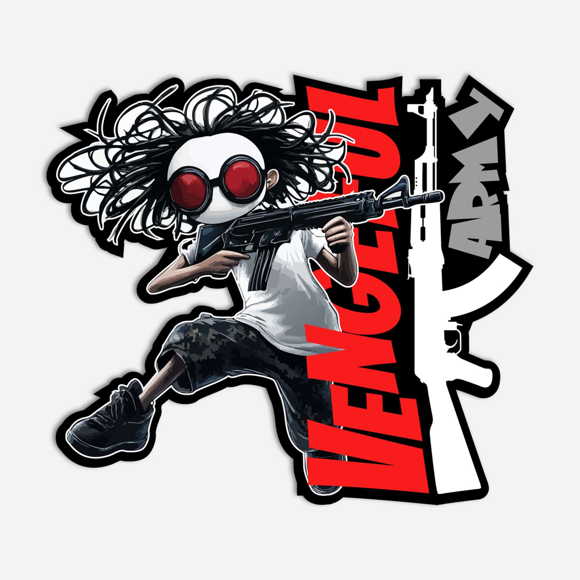 Vengeful Army - Riot Man Sticker